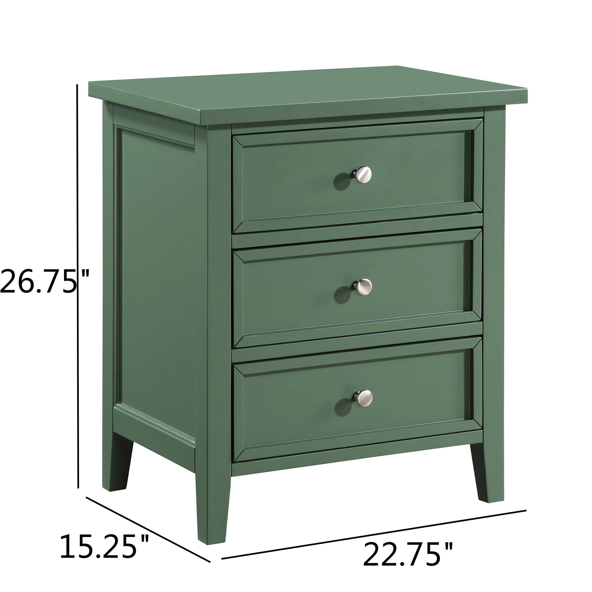 Luca - 3 Drawer Nightstand - Image 6