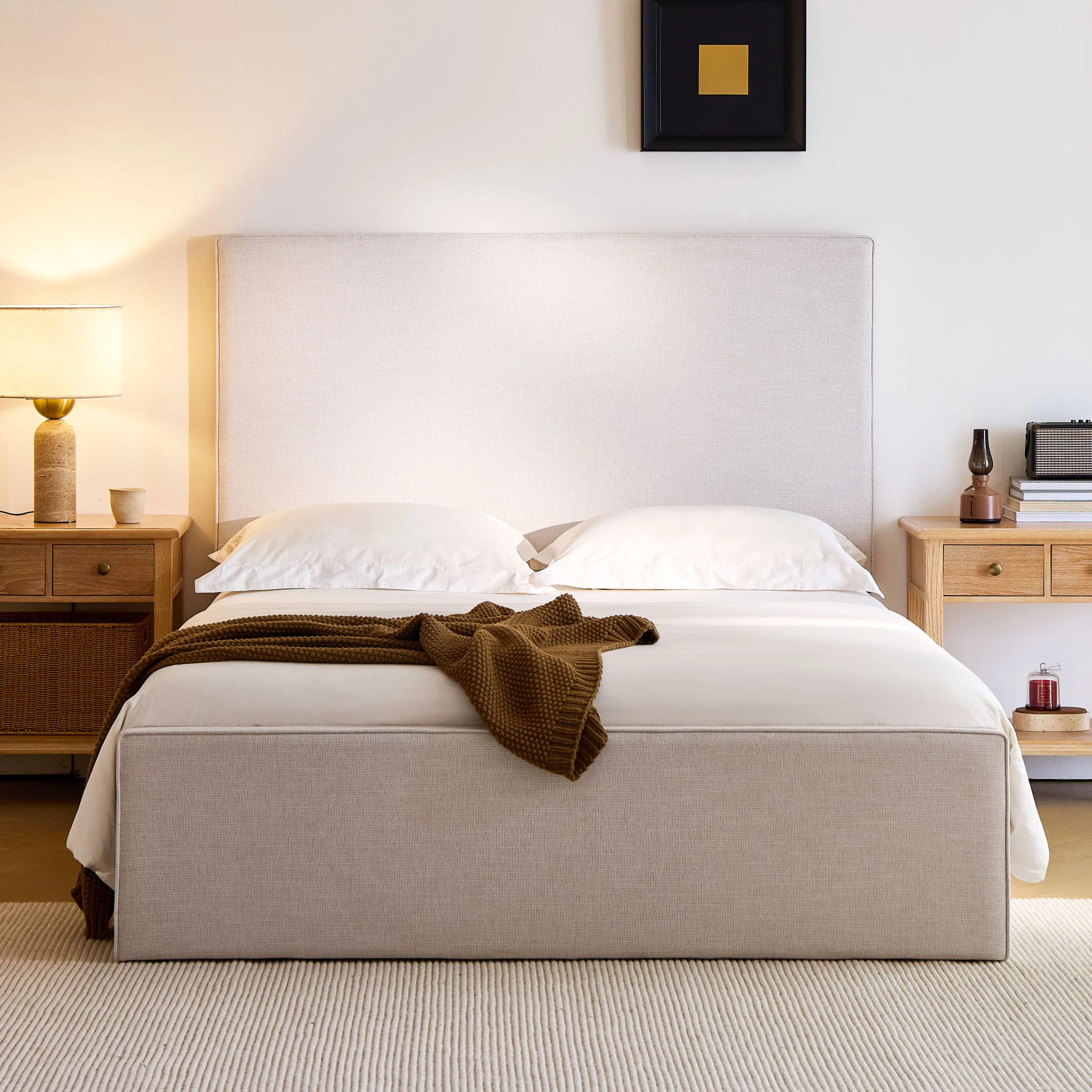 Lucas - Tall Headboard Upholstered Bed - Image 16