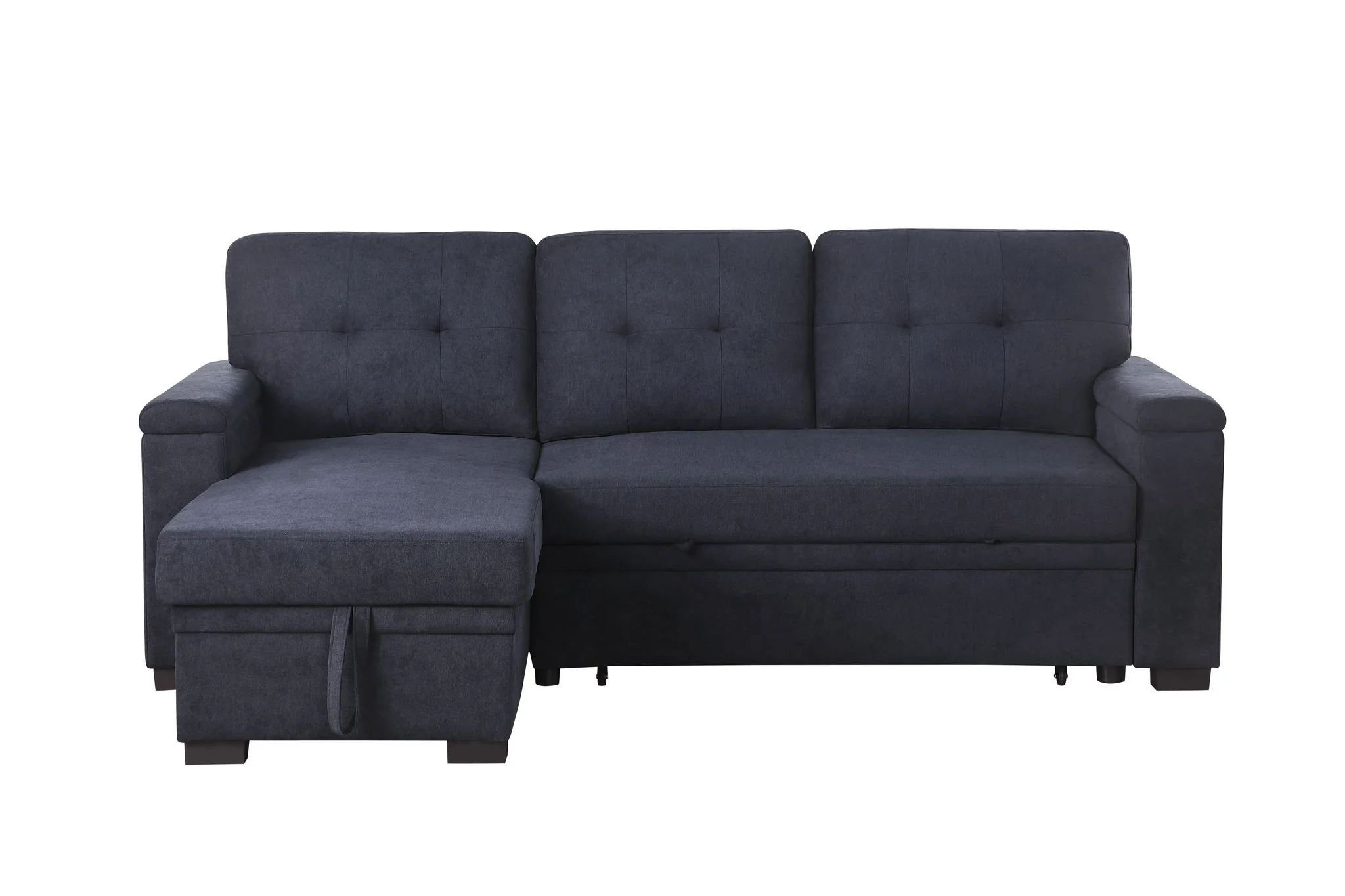 Lucca II - 84.5"W Reversible Sleeper Sectional Sofa with Storage Chaise - Image 20