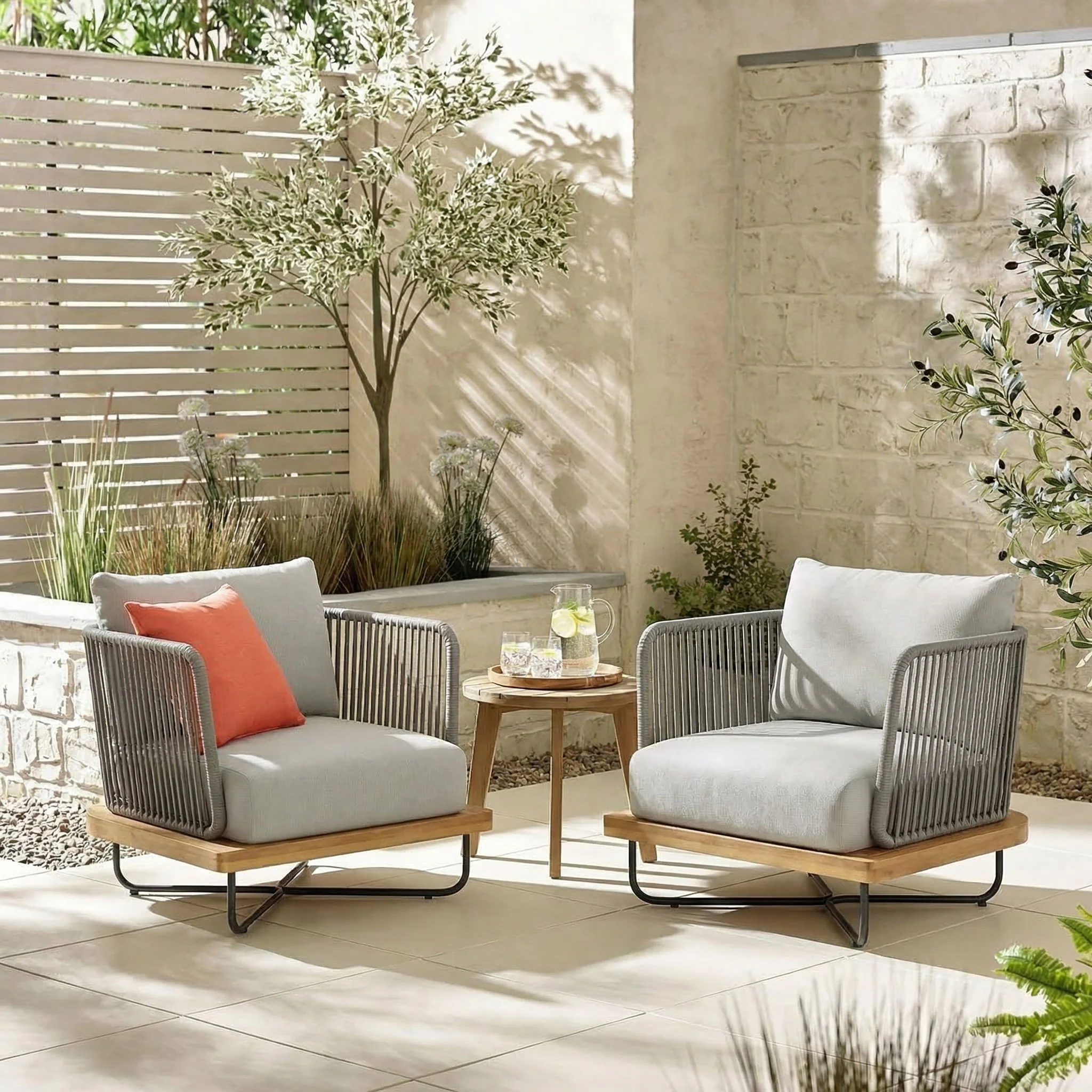 Lucca - Outdoor Acacia Wood Chair - Image 4