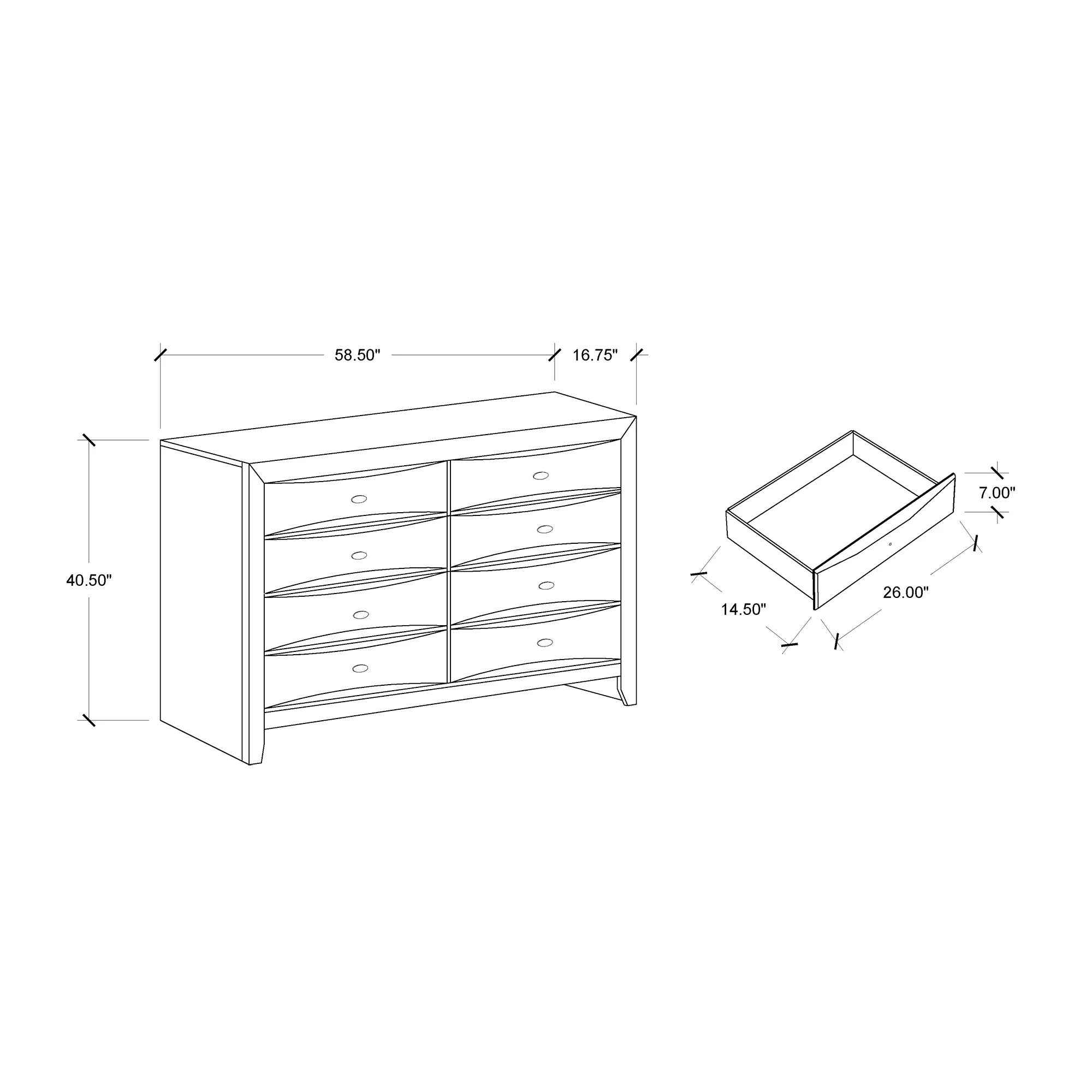 Lucille - Dresser With Spacious Drawers - Image 4