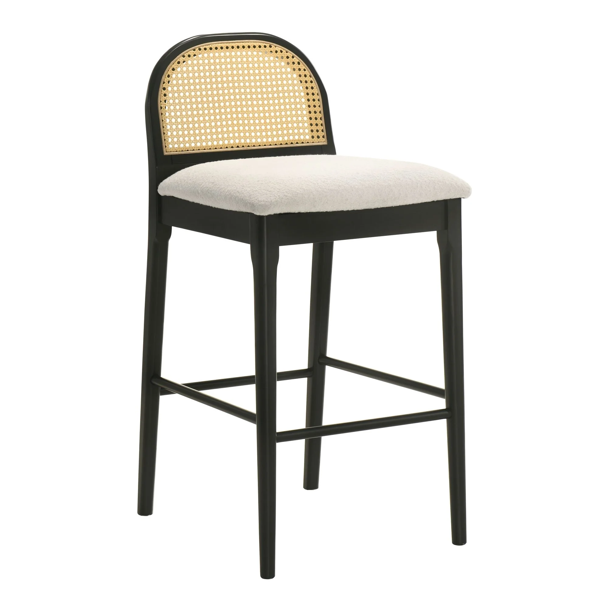 Lucio - Modern Farmhouse Wood Bar Height Kitchen Bar Stool - Image 2