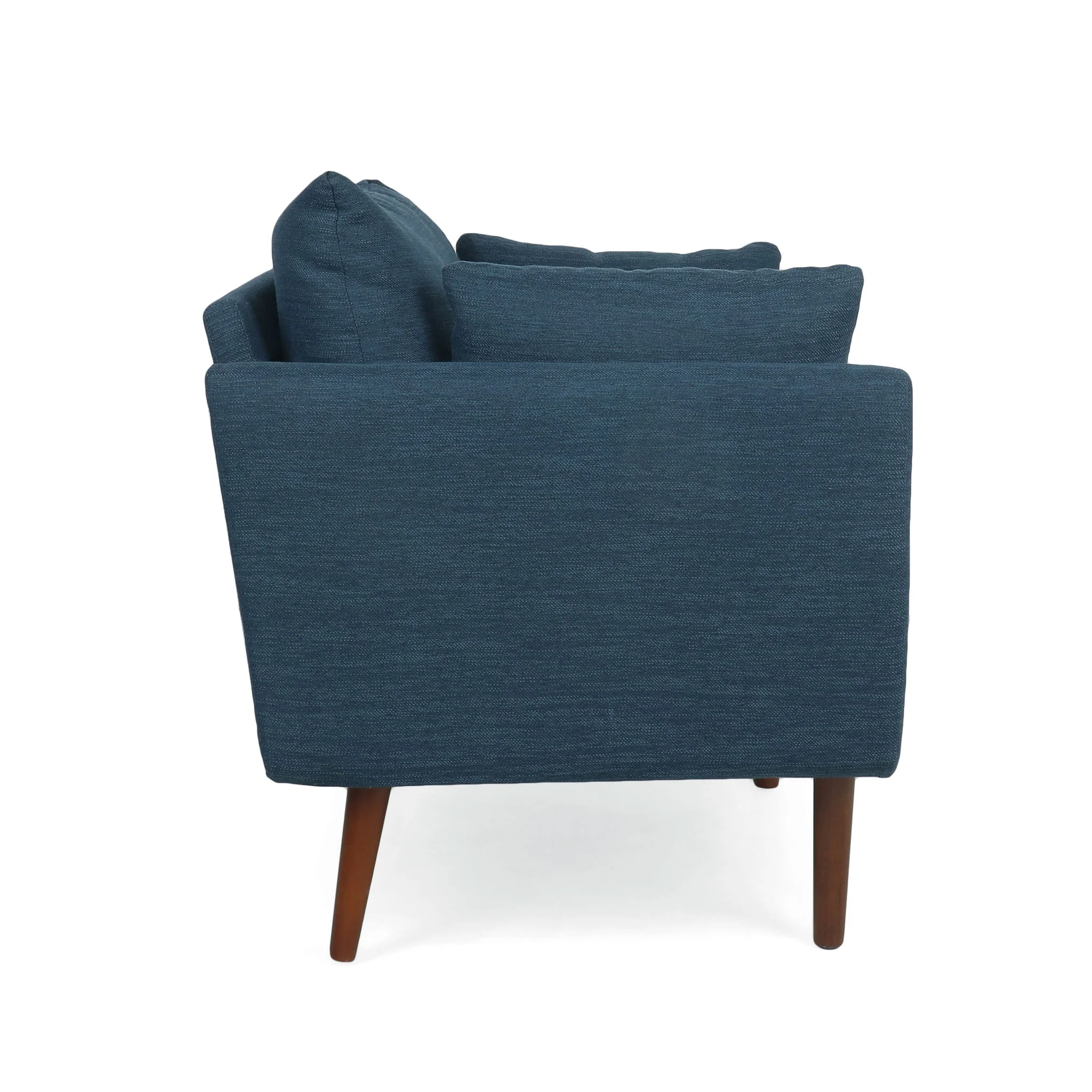 Luminate - Upholstered Fabric Club Chair With Tapered Legs And 2 Accent Pillows - Image 5