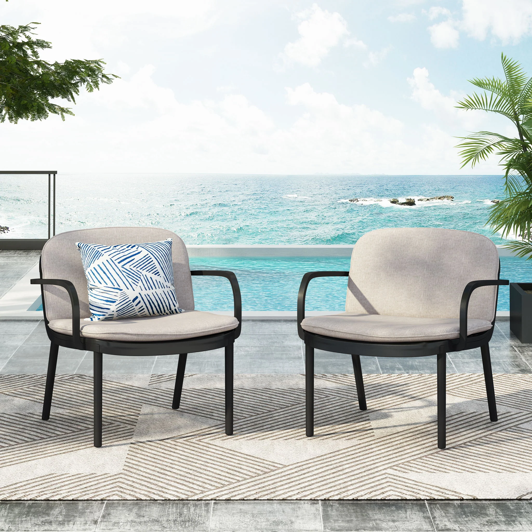 Luna - Outdoor Club Chair (Set of 2) - Image 10