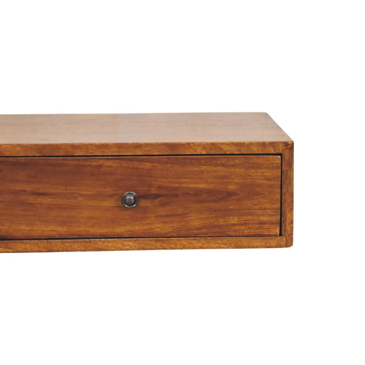 Lunar - 2 Drawer Wall Mounted Console - Brown - Image 7