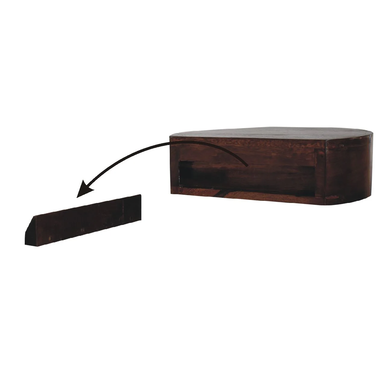 Lunar - Drawer Floating Nightstand - Image 13