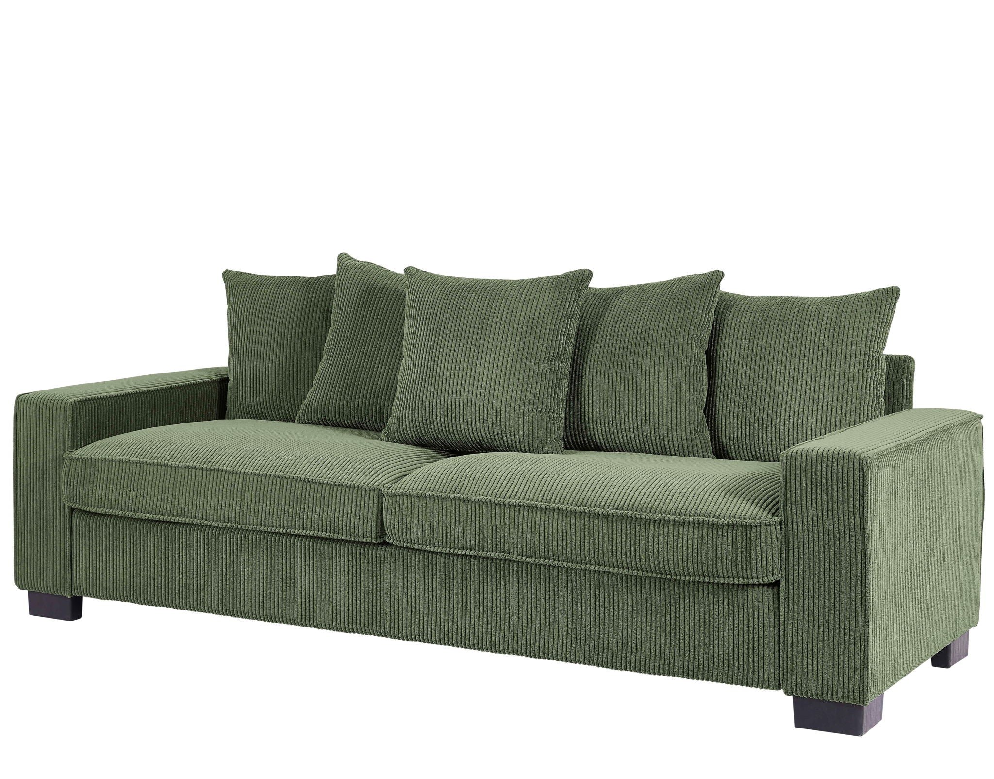 Luxe Sofa With 5 Matching Toss Pillows, Sleek Design, Spacious And Comfortable 3 Seater Couch - Image 13