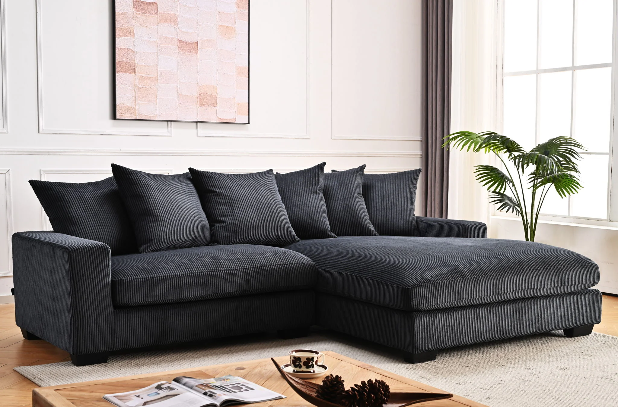 Luxe - Oversized 2 Piece Sectional Couches For Living Room, L Shaped Sofa With Chaise - Image 55