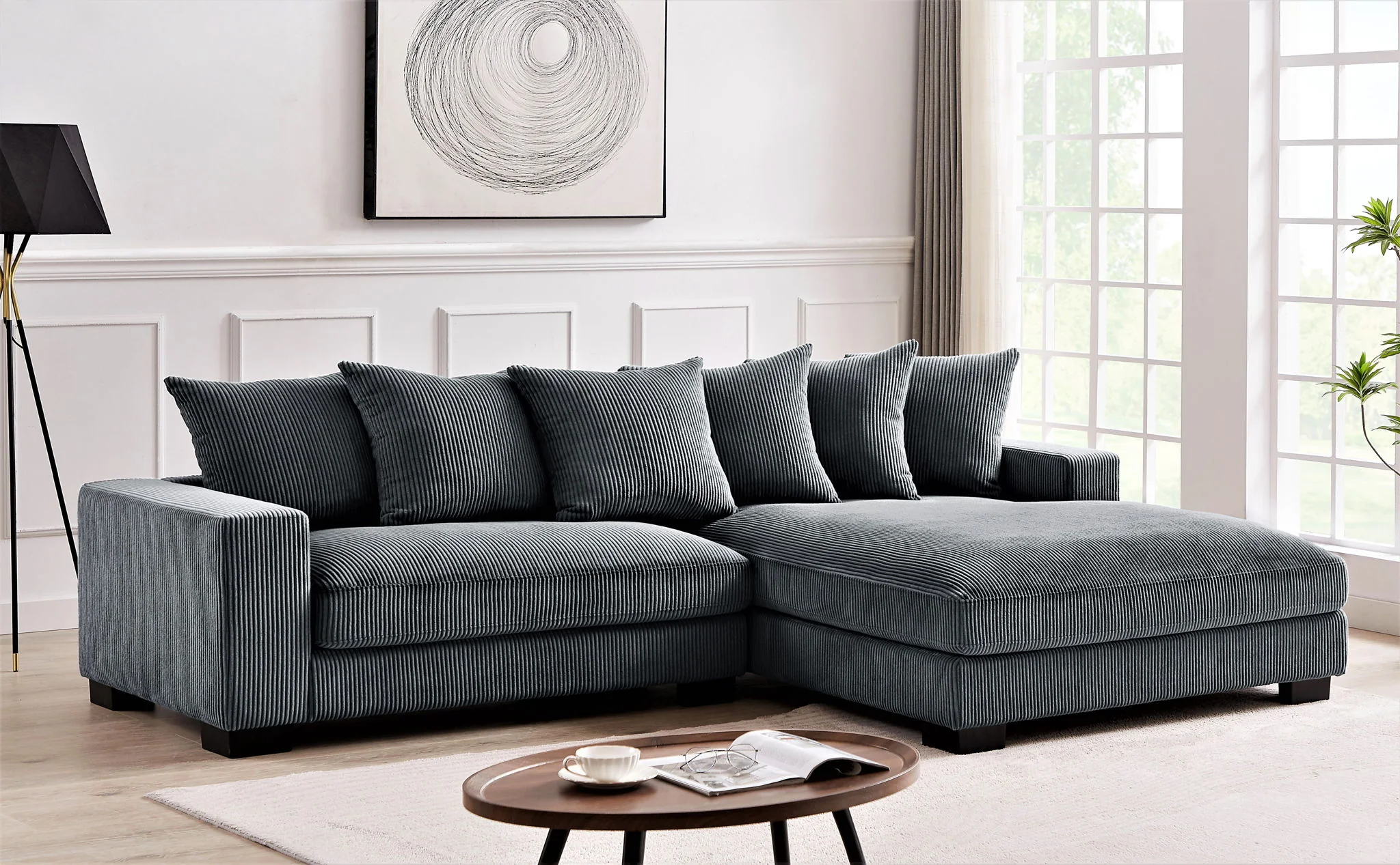 Luxe - Oversized 2 Piece Sectional Couches For Living Room, L Shaped Sofa With Chaise - Image 58