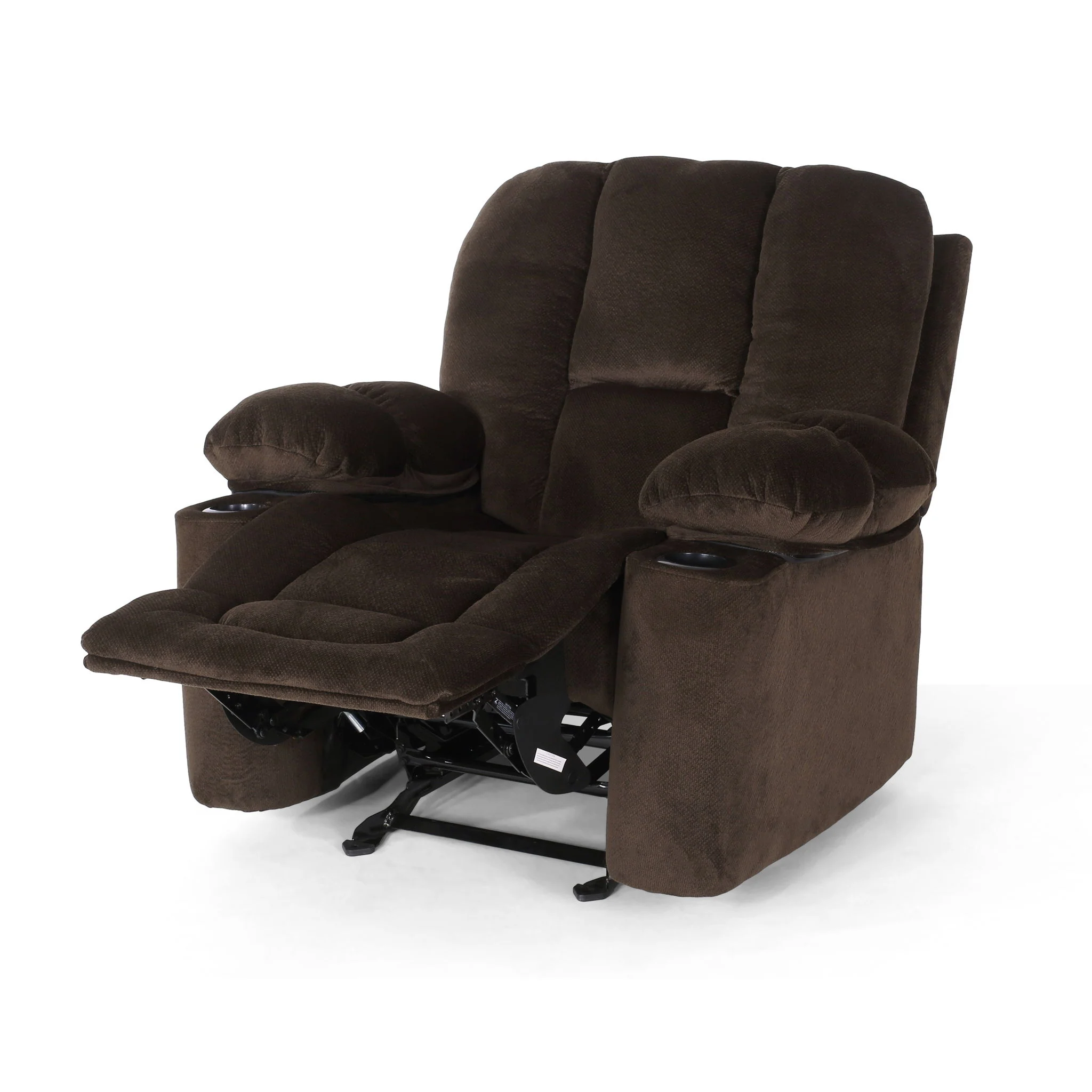Luxurious Manual Recliner Chair With Skin-Friendly Fabric And Dual Cup Holders - Image 21