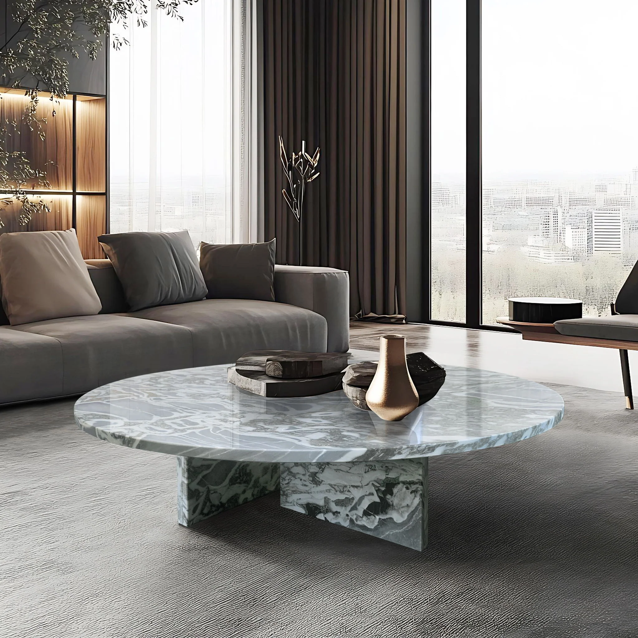 Luxury Coffee Table With Unique Veining, Unique Stone Design - Image 52