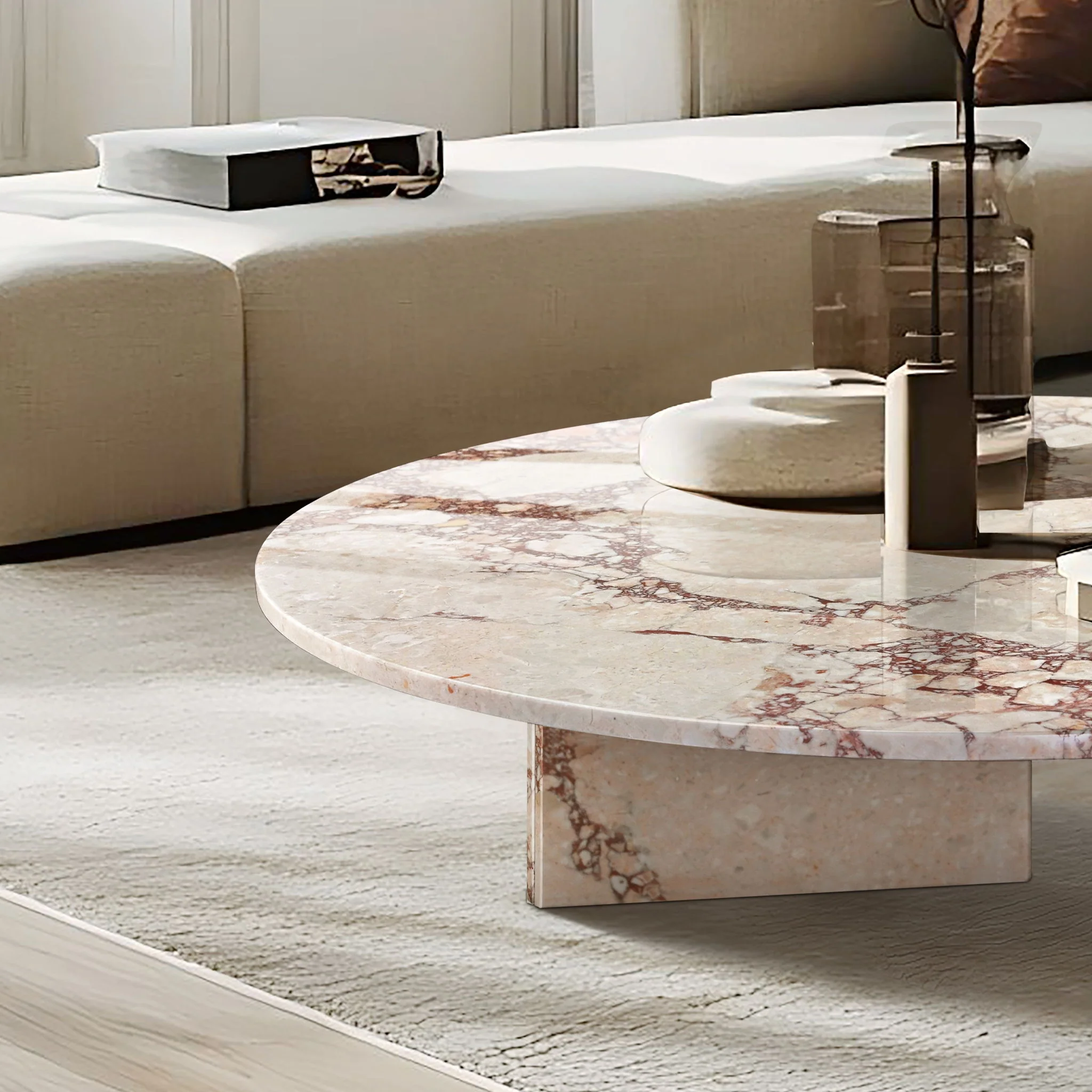 Luxury Coffee Table With Unique Veining, Unique Stone Design - Image 80