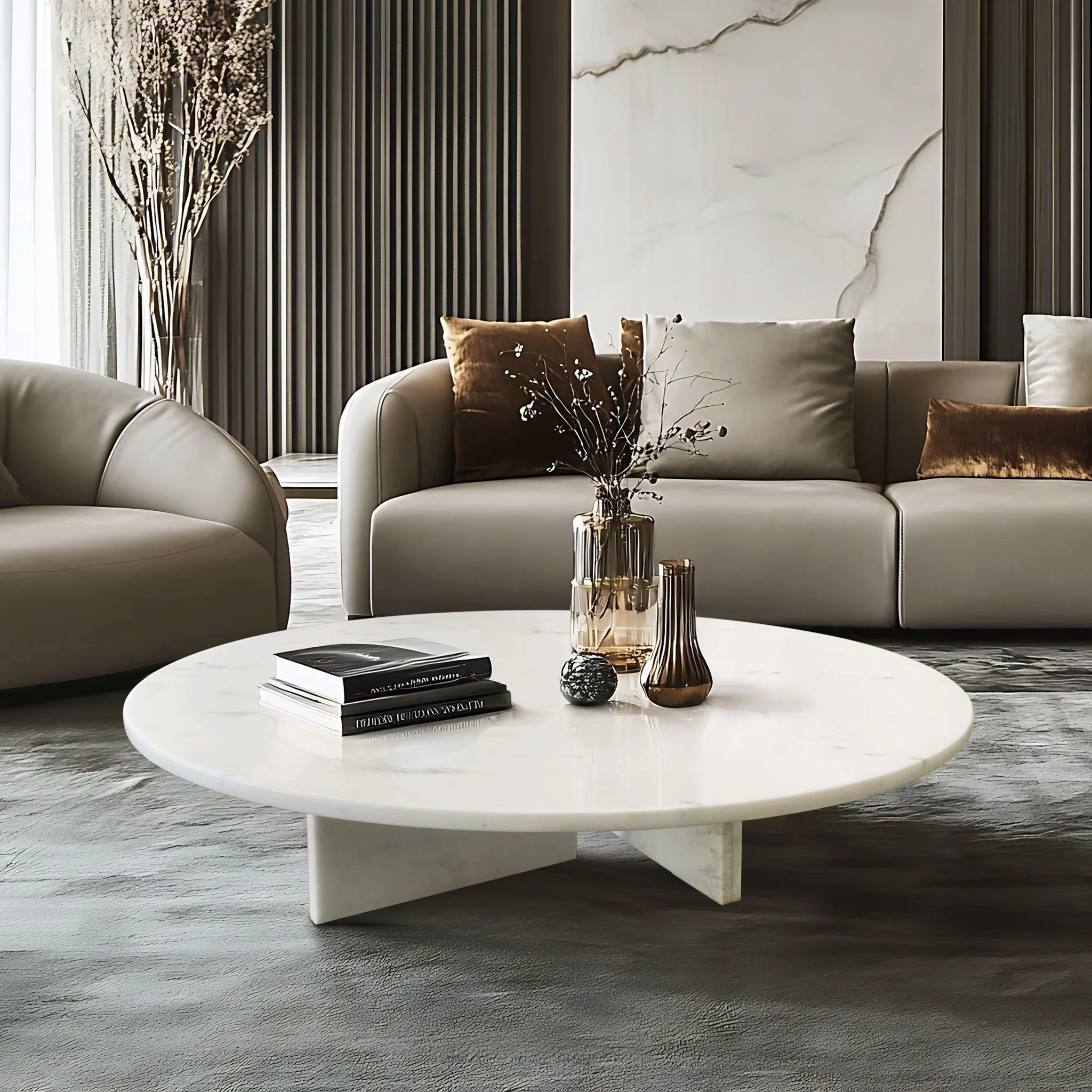 Luxury Coffee Table With Unique Veining, Unique Stone Design - Image 96