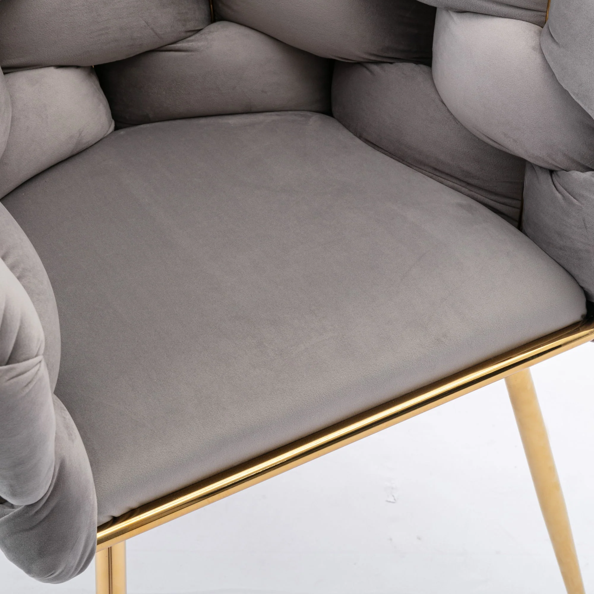Luxury Modern Simple Leisure Single Sofa Chair Bedroom Lazy Person Household Dresser Stool Manicure Table Back Chair - Image 17