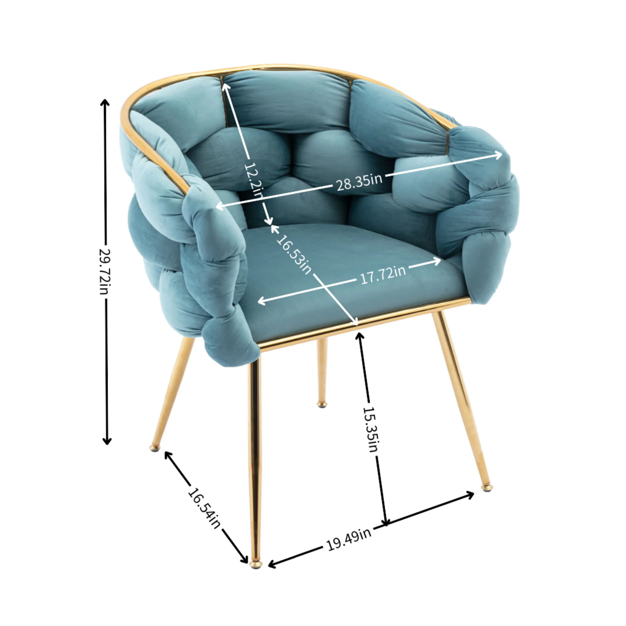 Luxury Modern Simple Leisure Single Sofa Chair Bedroom Lazy Person Household Dresser Stool Manicure Table Back Chair - Image 24