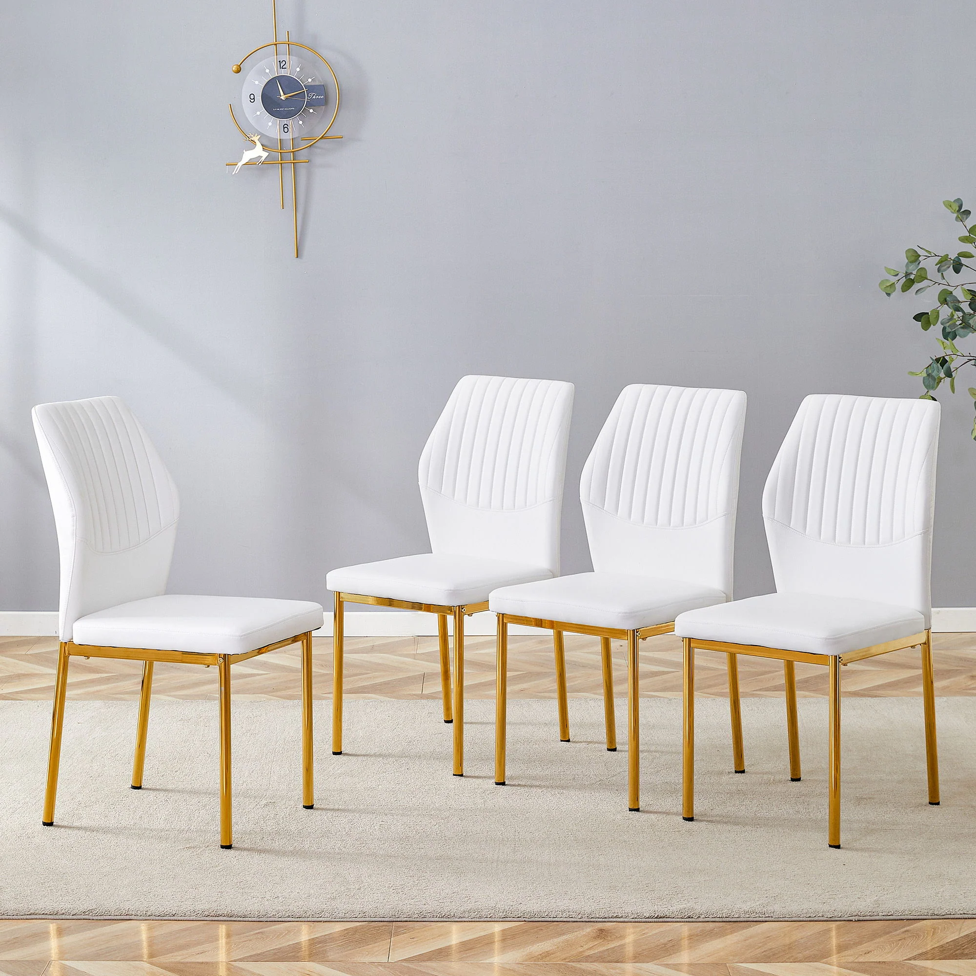 Luxury Simple Chair With Metal Leg - Image 6