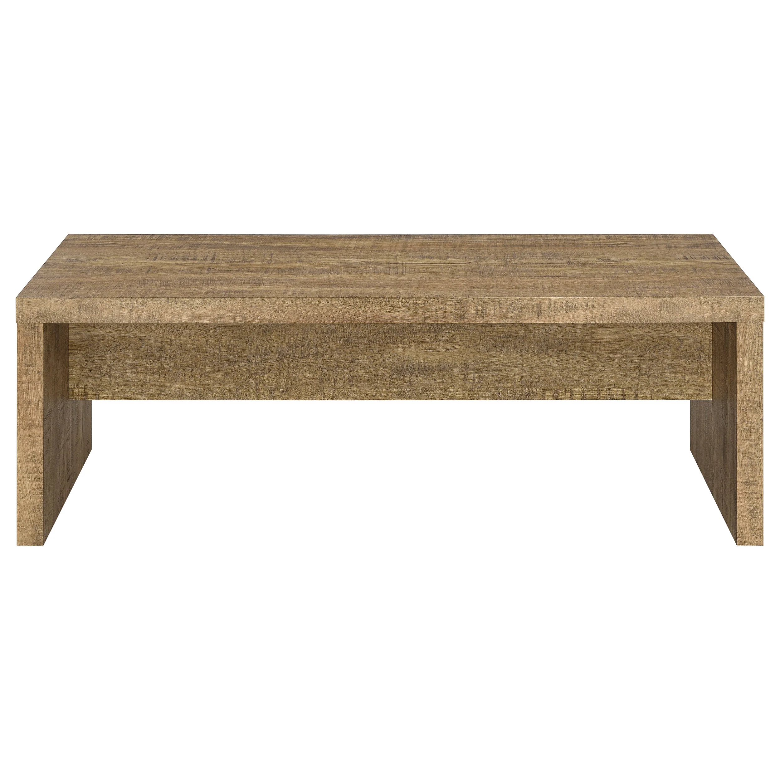 Lynette Rectangular Mango Wood Coffee Table - Image 2