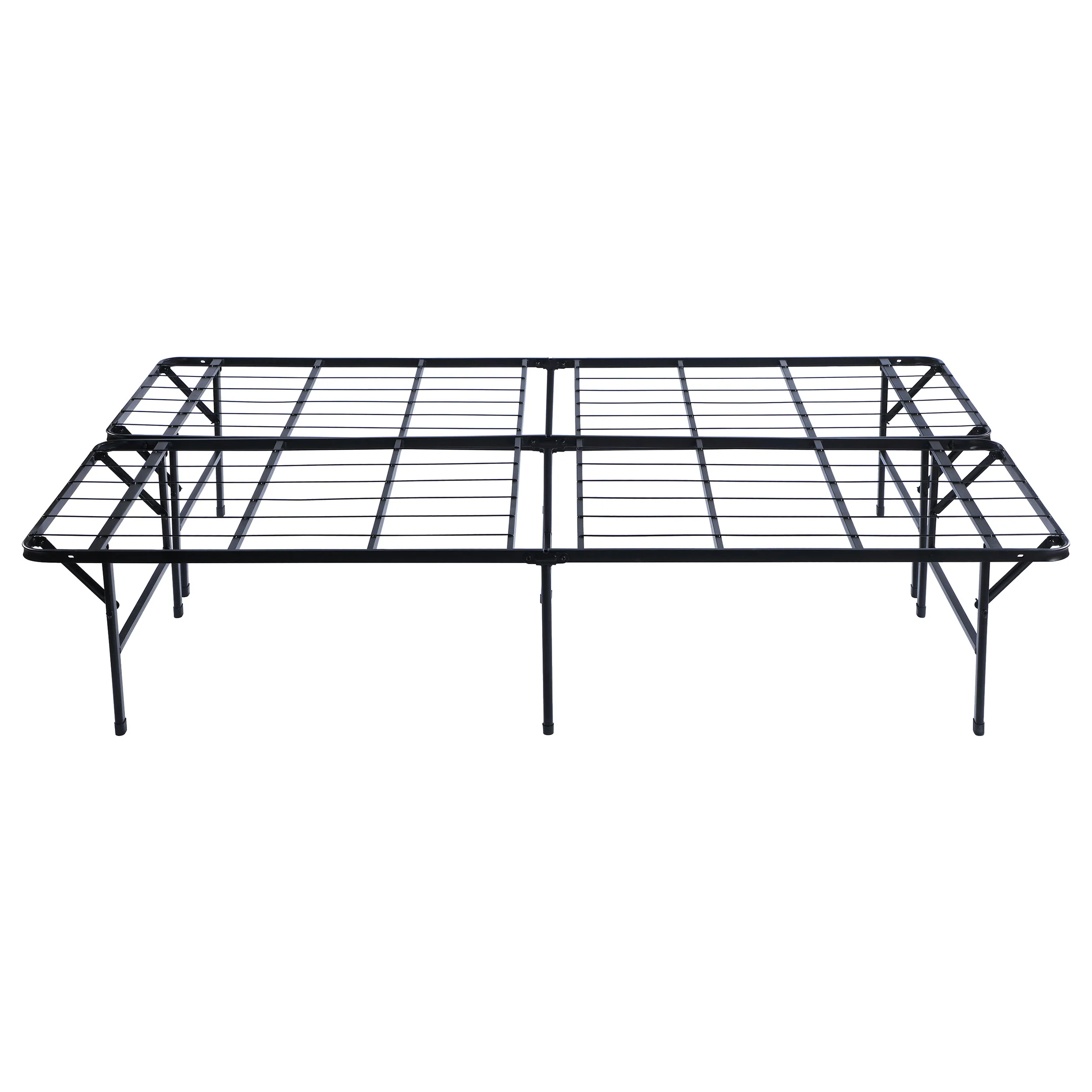 Mabel Metal Full Mattress Support Platform Bed, Black - Image 3