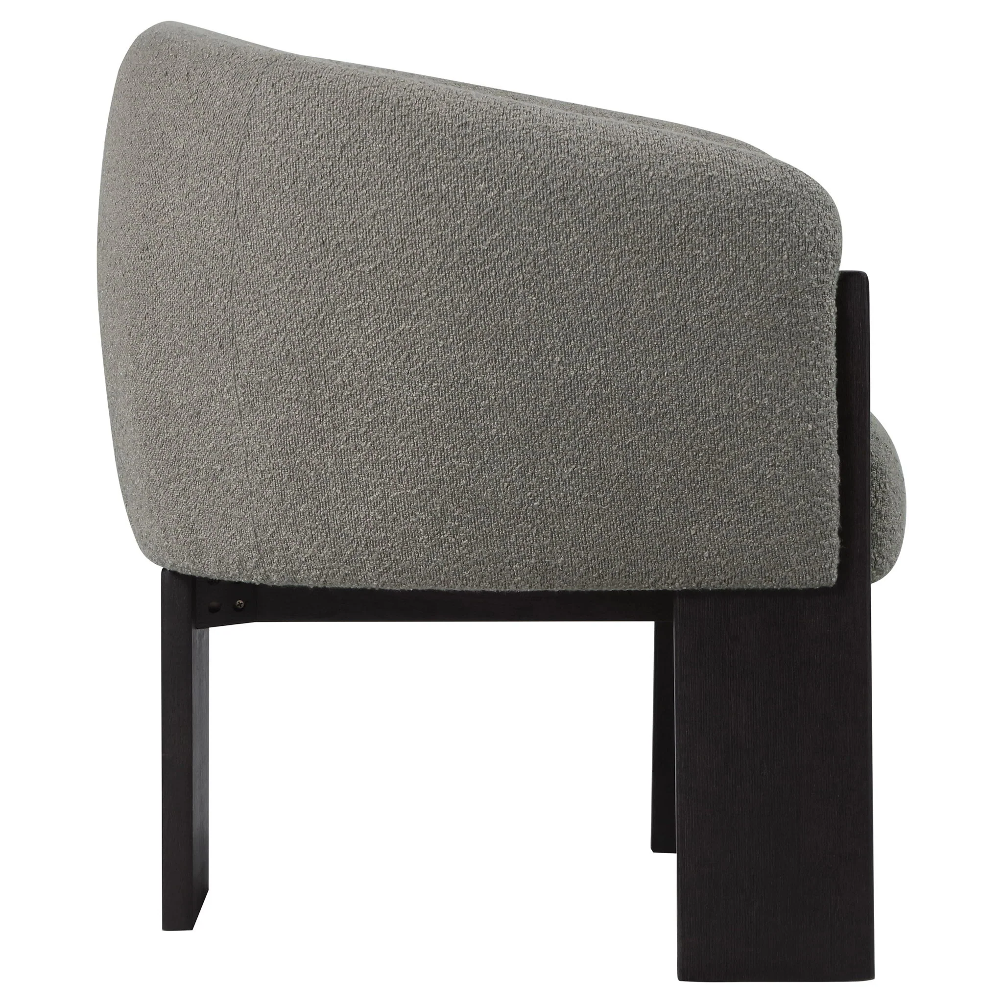 Maciel - Upholstered Barrel Back Accent Chair - Mushroom - Image 8
