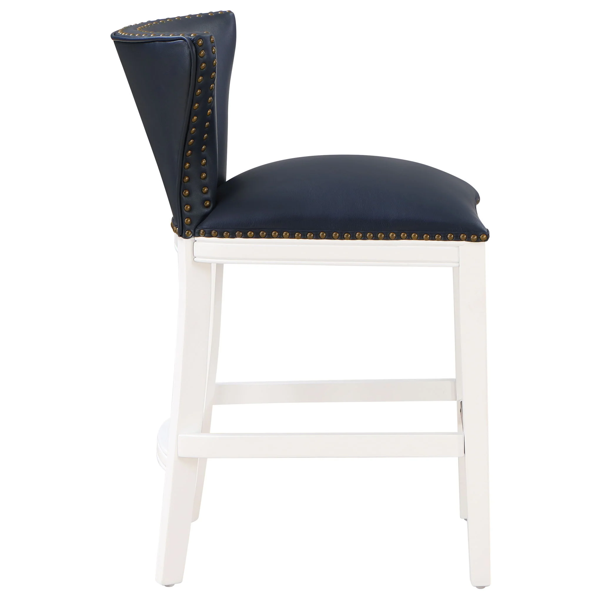 Macon - Counter Stool With Accents - Dark Blue - Image 2