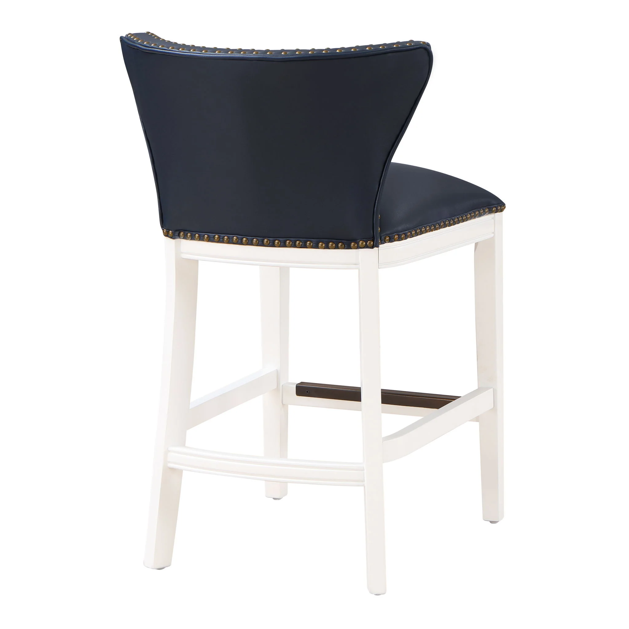 Macon - Counter Stool With Accents - Dark Blue - Image 4