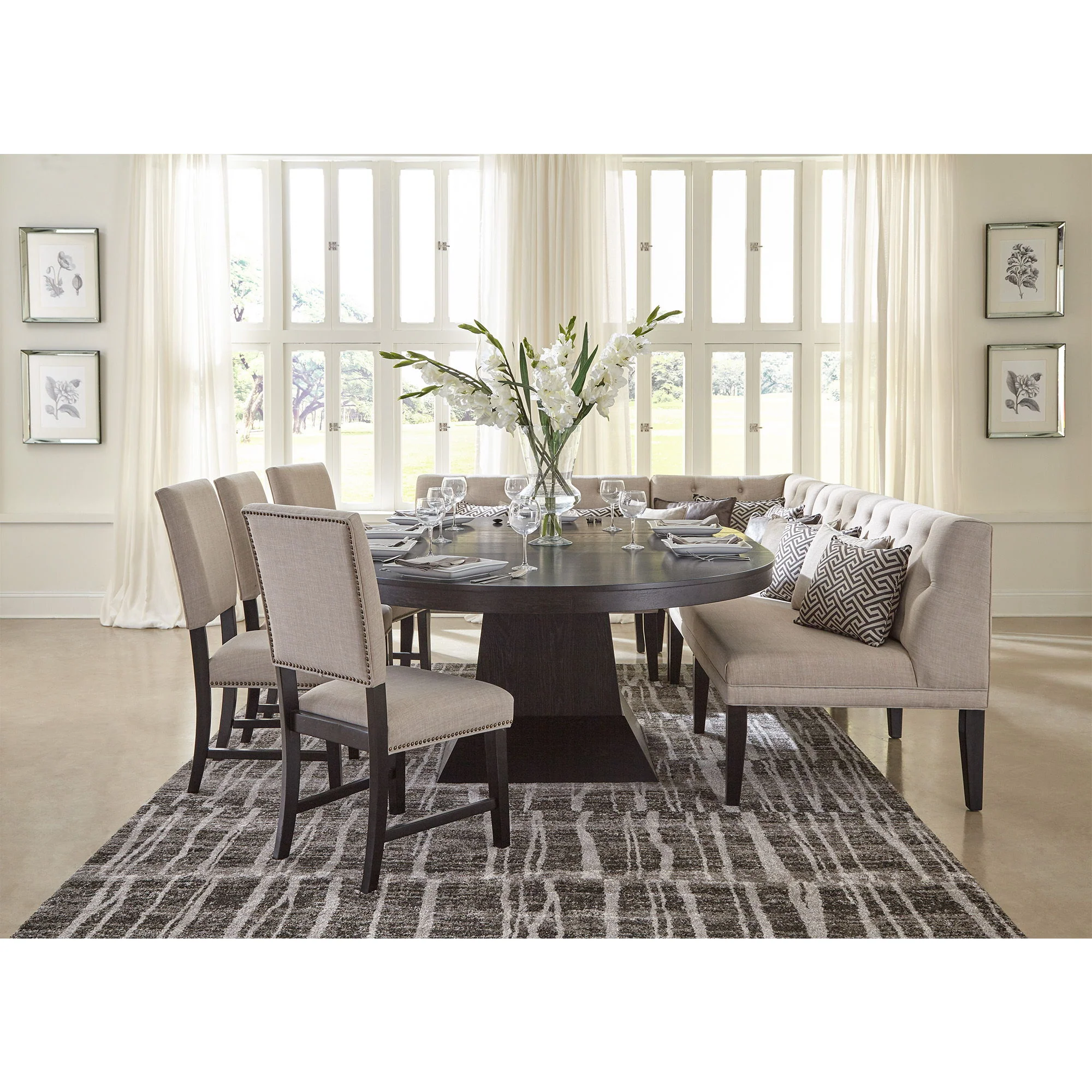 Maddox - Loveseat With Five Pillows - Beige - Image 2