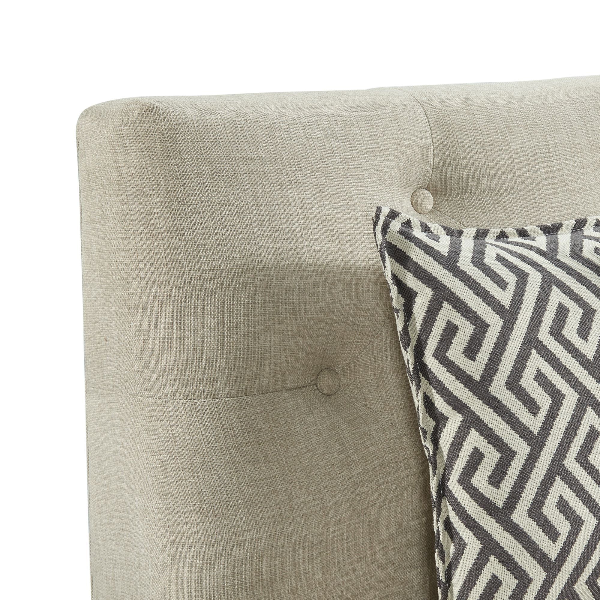 Maddox - Sofa With Seven Pillows - Beige - Image 9