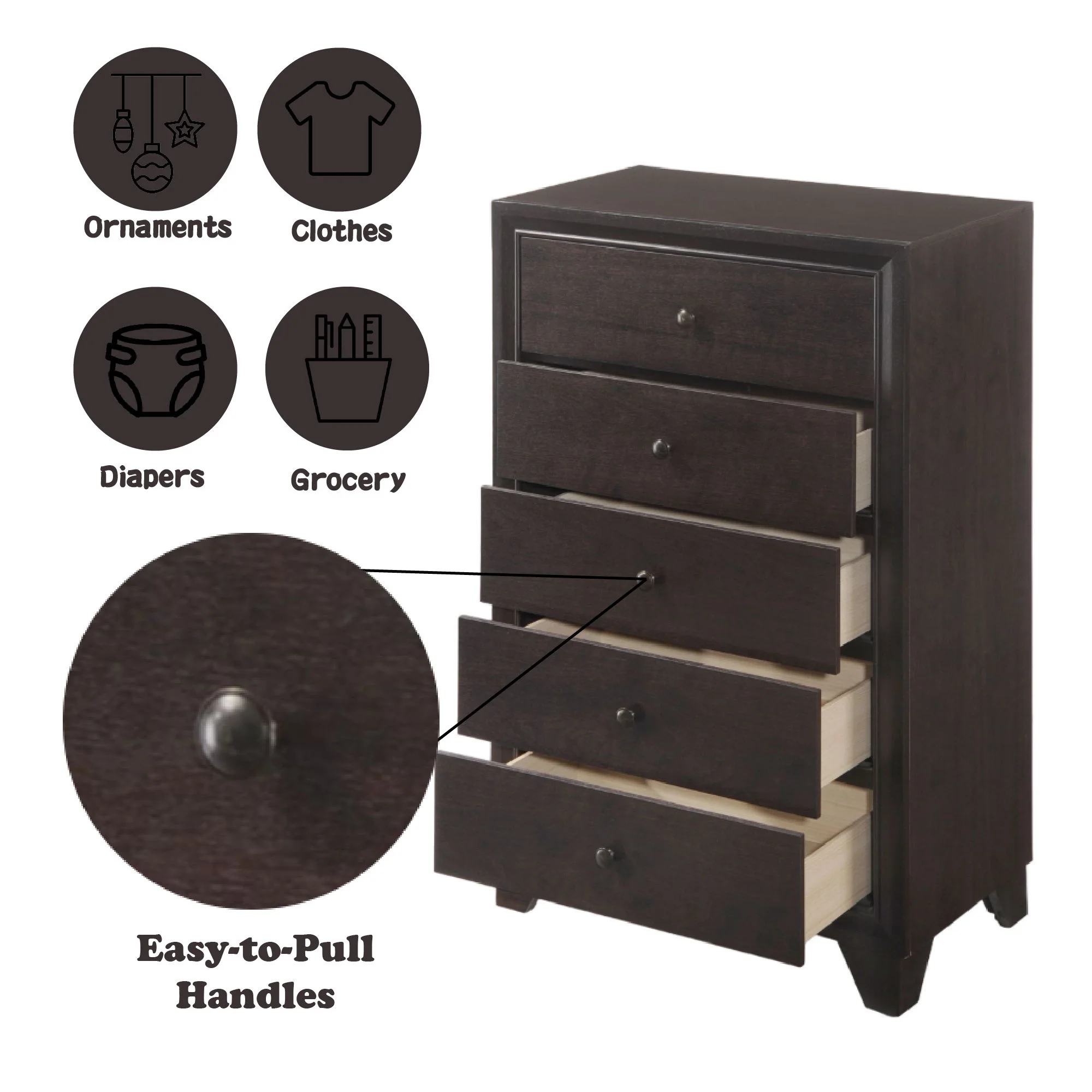 Madison - Chest - Espresso - Image 8