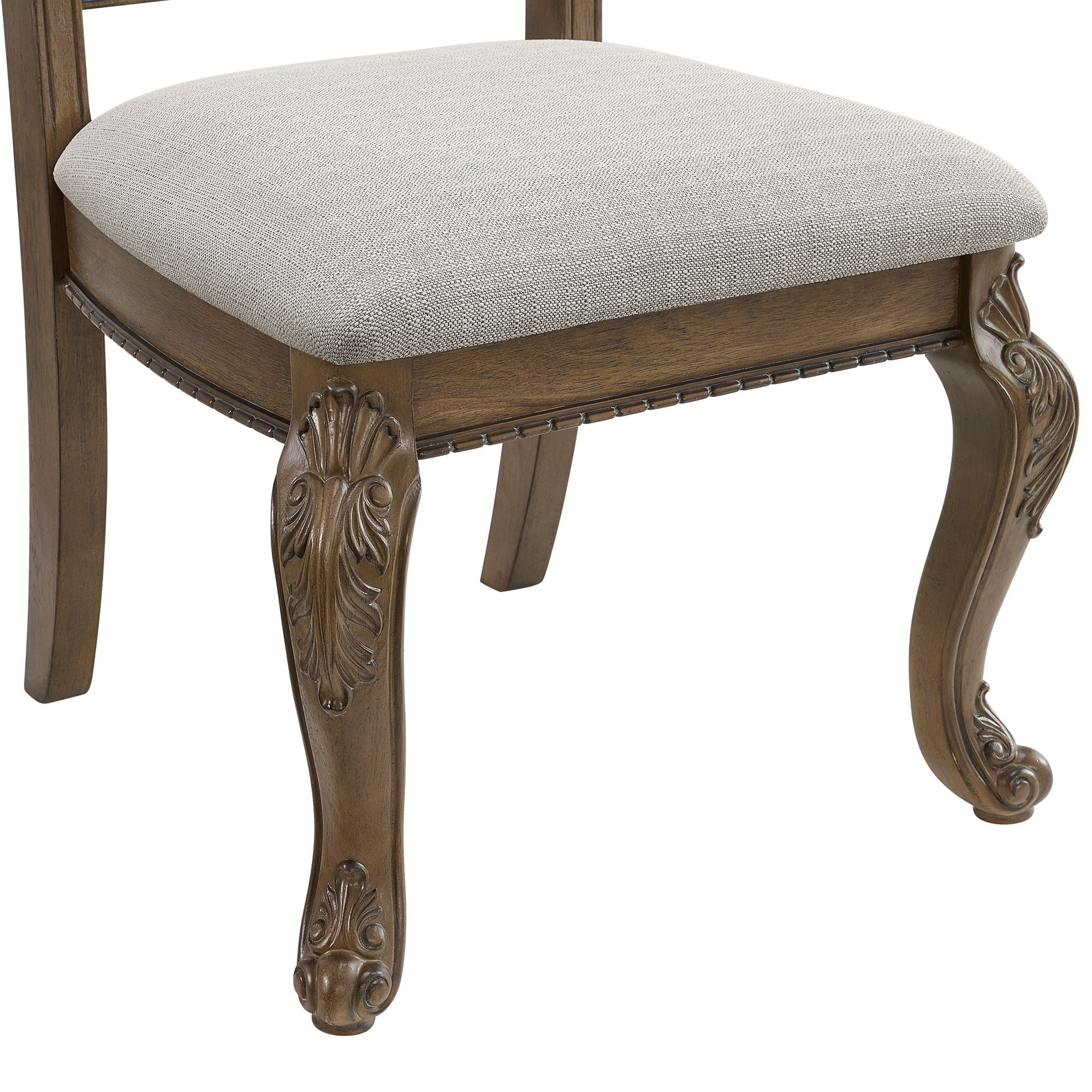Madison Park - Dining Side Chair (Set of 2) - Walnut / Beige - Image 7