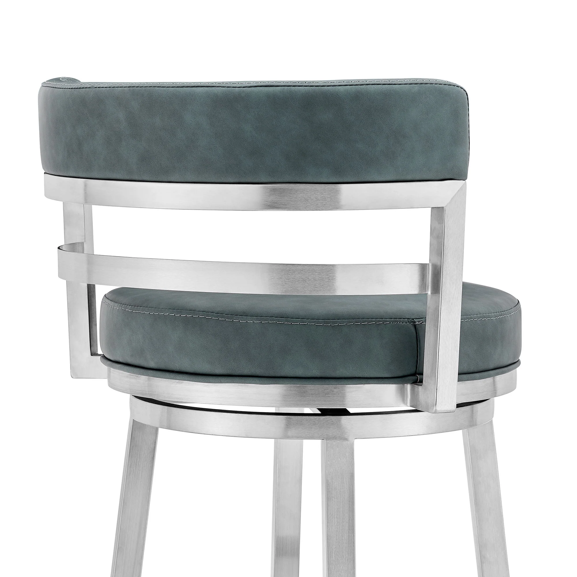 Madrid - Swivel Stainless Steel Bar Stool - Image 26