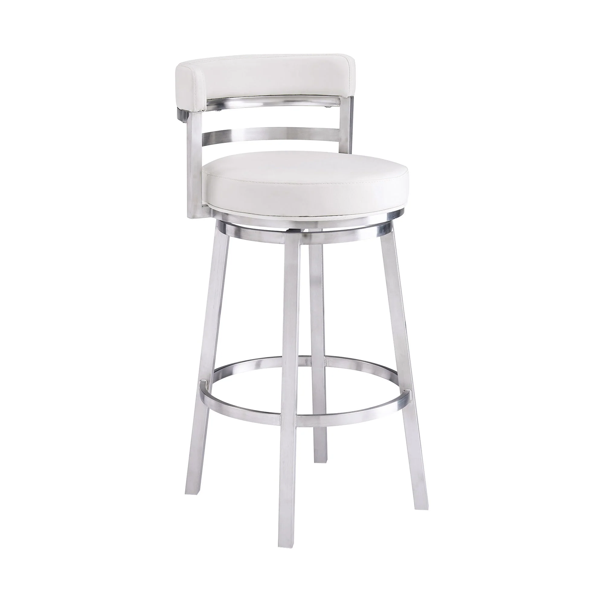 Madrid - Swivel Stainless Steel Bar Stool - Image 4