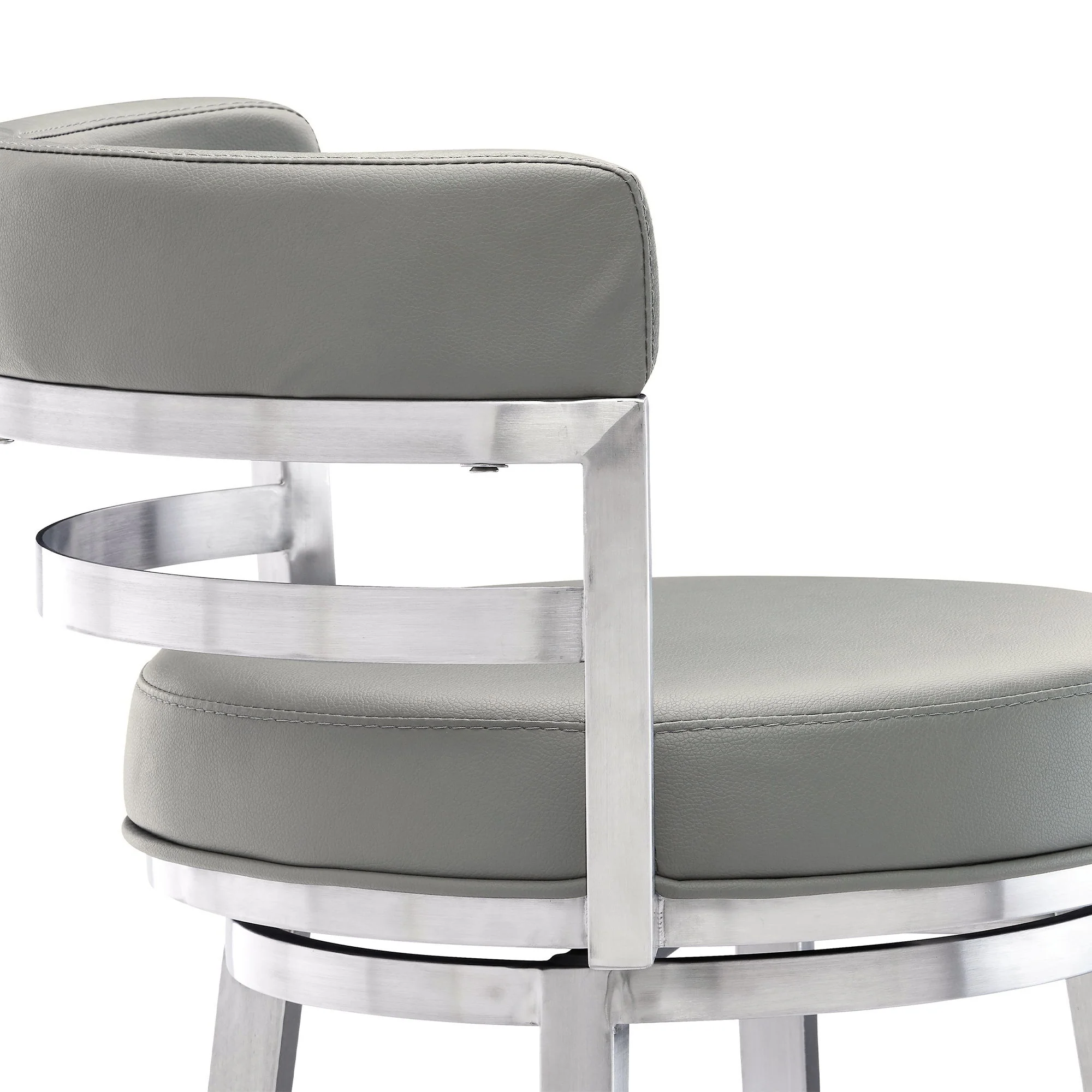 Madrid - Swivel Stainless Steel Bar Stool - Image 40