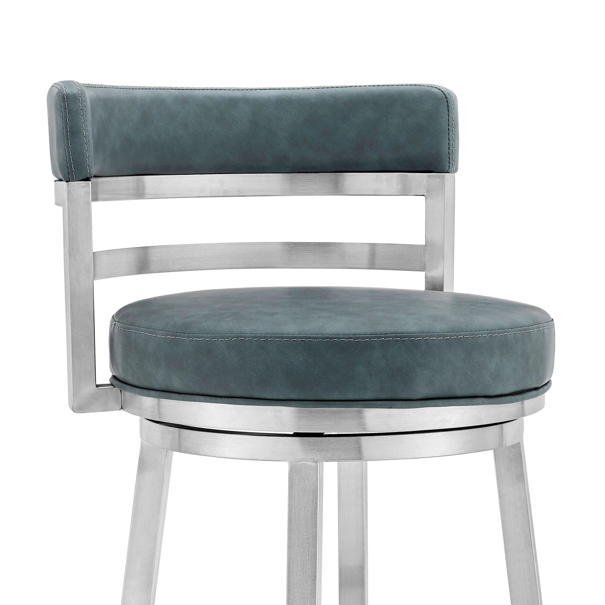 Madrid - Swivel Stainless Steel Bar Stool - Image 73