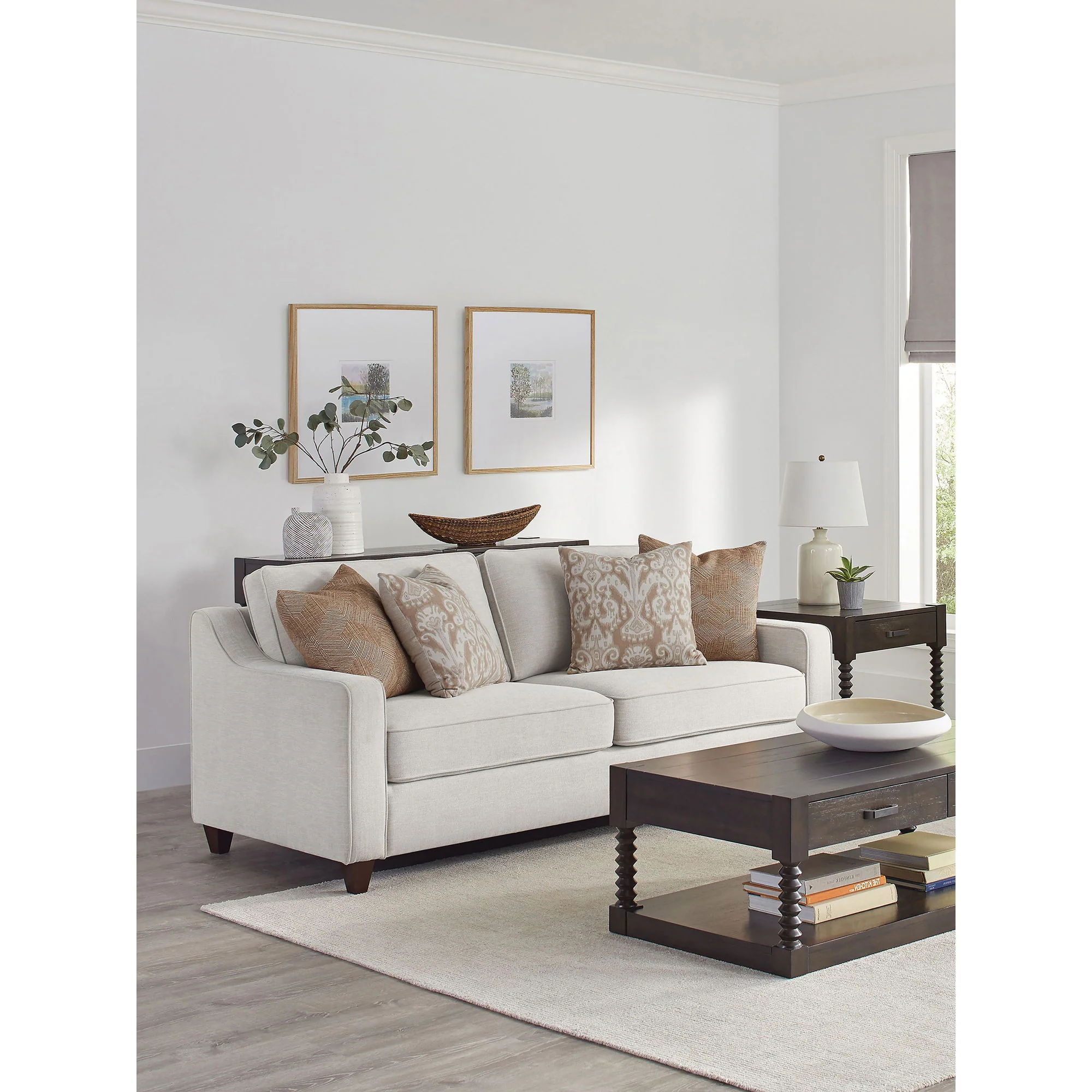 Mahaffey - Christine Upholstered Sloped Arm Sofa - Beige - Image 2
