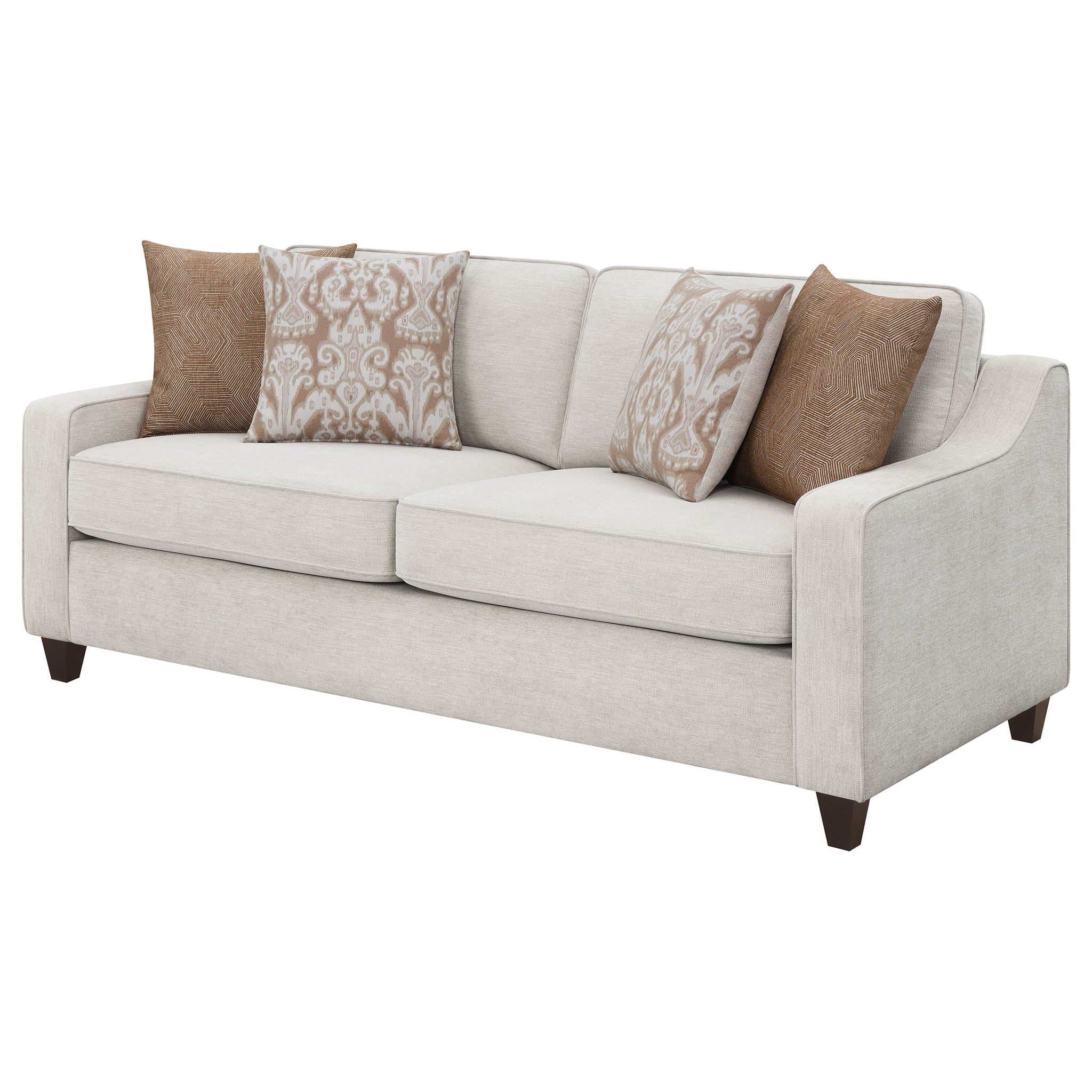 Mahaffey - Christine Upholstered Sloped Arm Sofa - Beige - Image 6