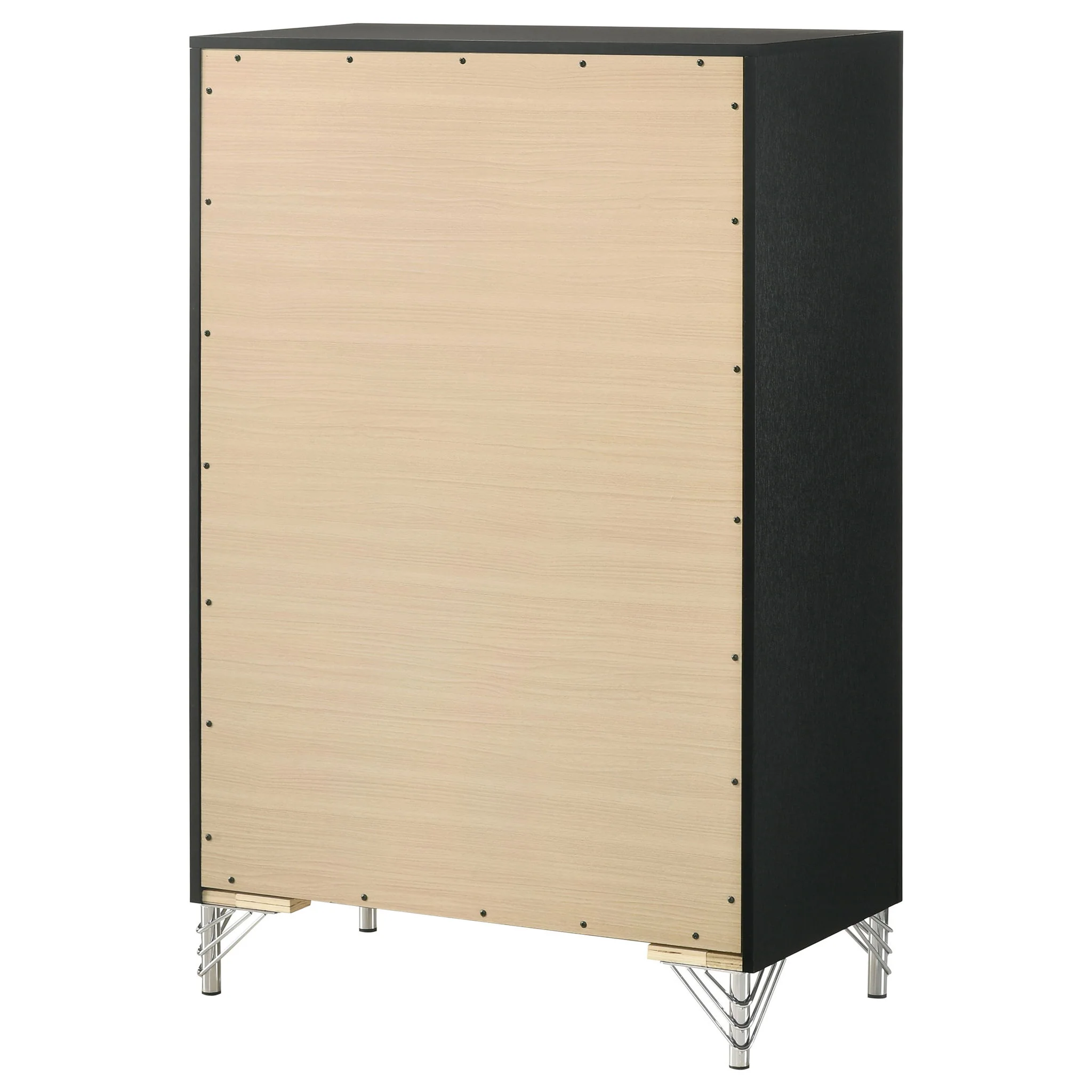 Malcolm - 5 Drawer Bedroom Chest - Black - Image 9