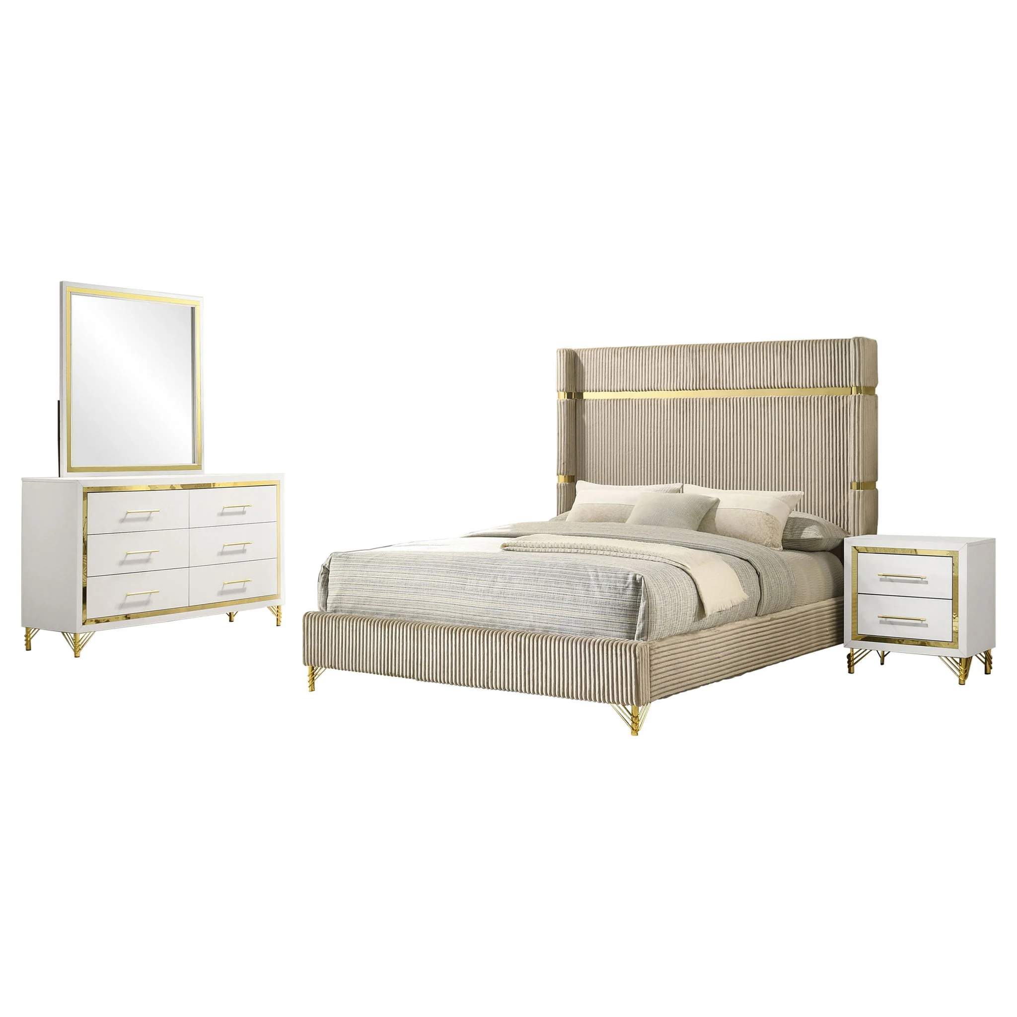 Malcolm - Bedroom Set With Wingback Design - Image 18