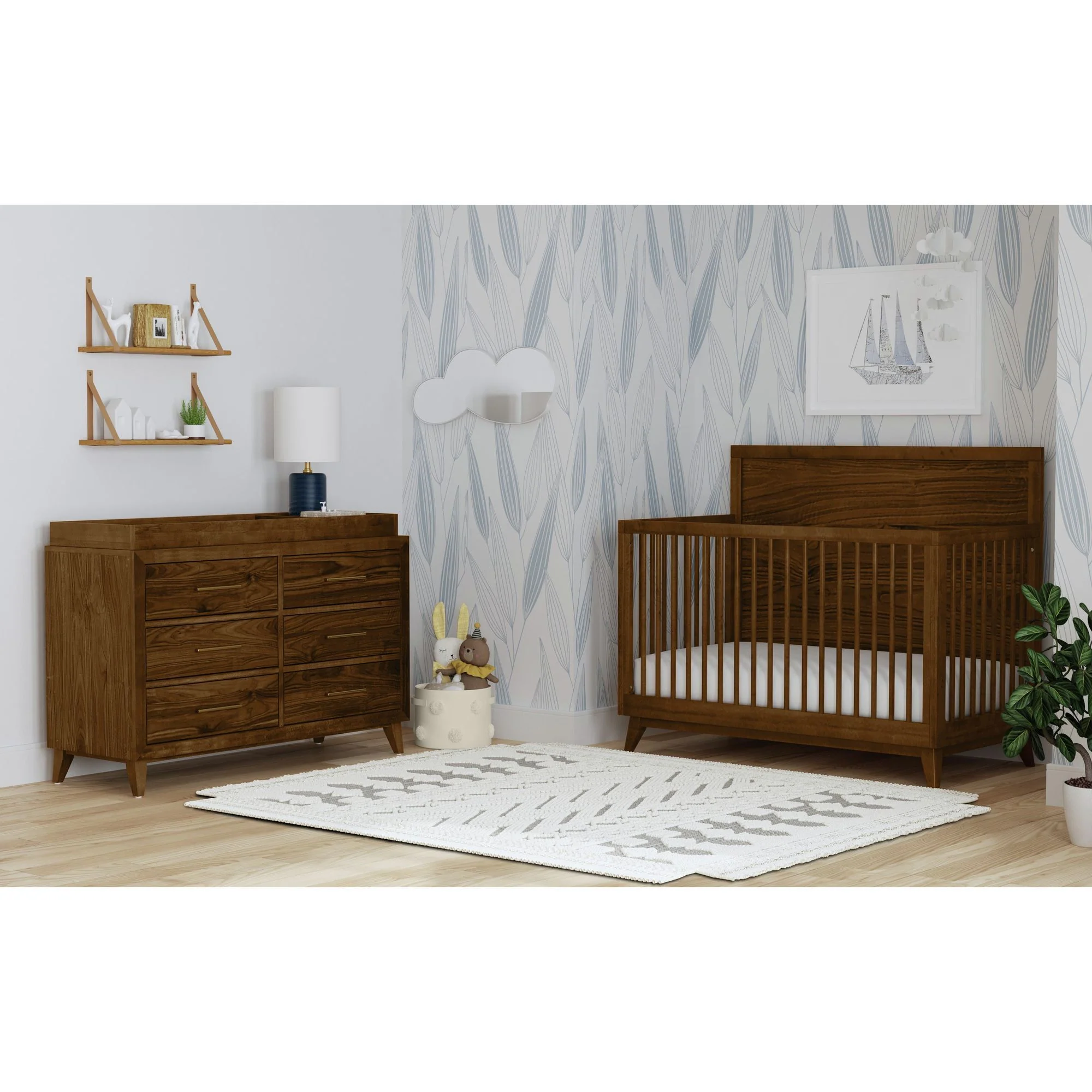 Malia - 6-Drawer Dresser - Walnut - Image 8