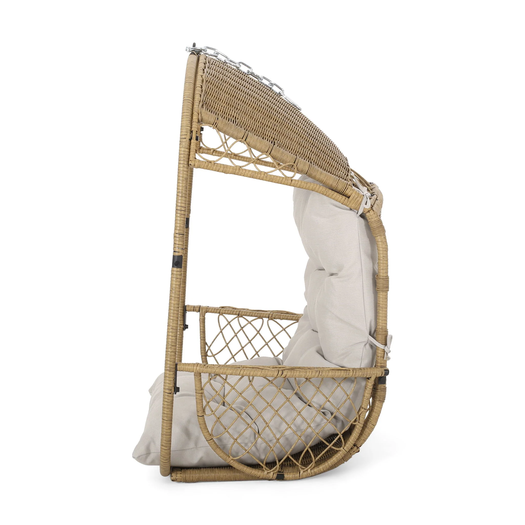 Malia - Wicker Hanging Chair With Cushion - Image 8