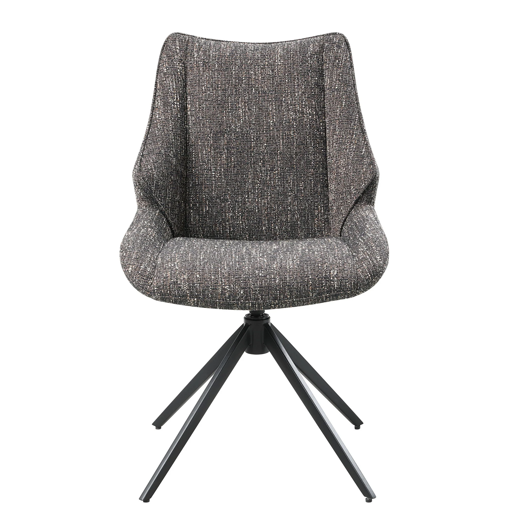 Malika - Side Chair With Swivel (Set of 2) - Brown Gray - Image 7