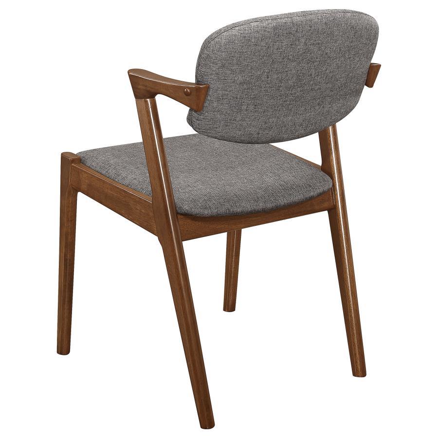 Malone Mid-Century Padded Wood Dining Armchair Pair (Set of 2) - Image 4