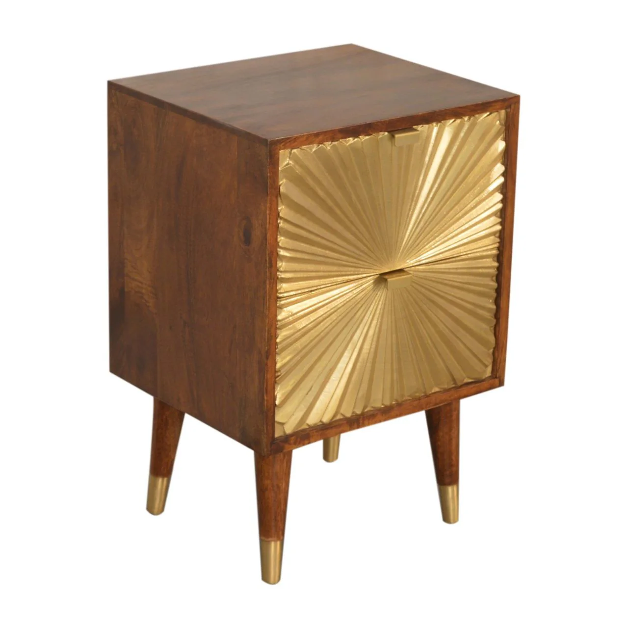 Manila - Nightstand - Brown / Gold - Image 3