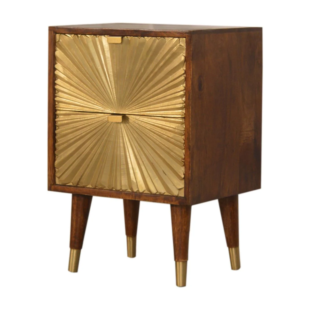 Manila - Nightstand - Brown / Gold - Image 6
