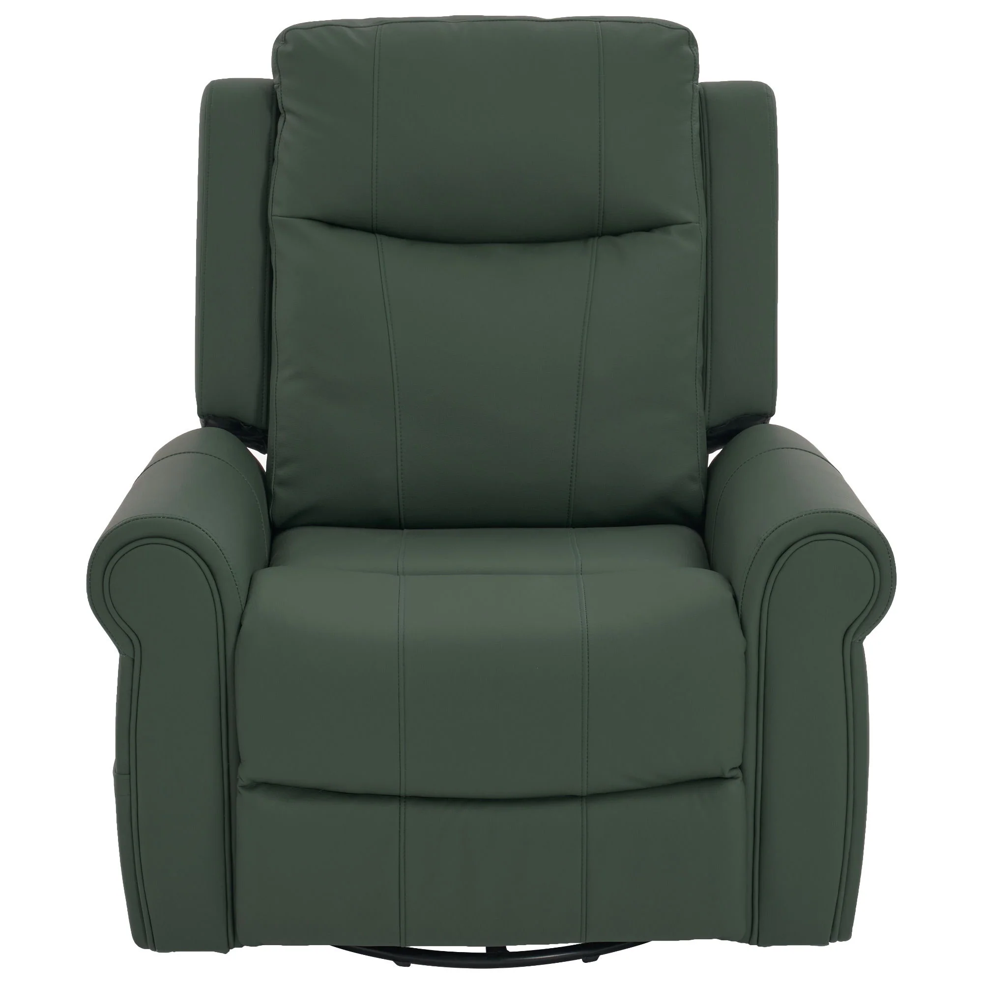 Manual Recliner Chair With 270 Degree Swivel, Massage & Heating, Dual Reclining Positions - Image 2