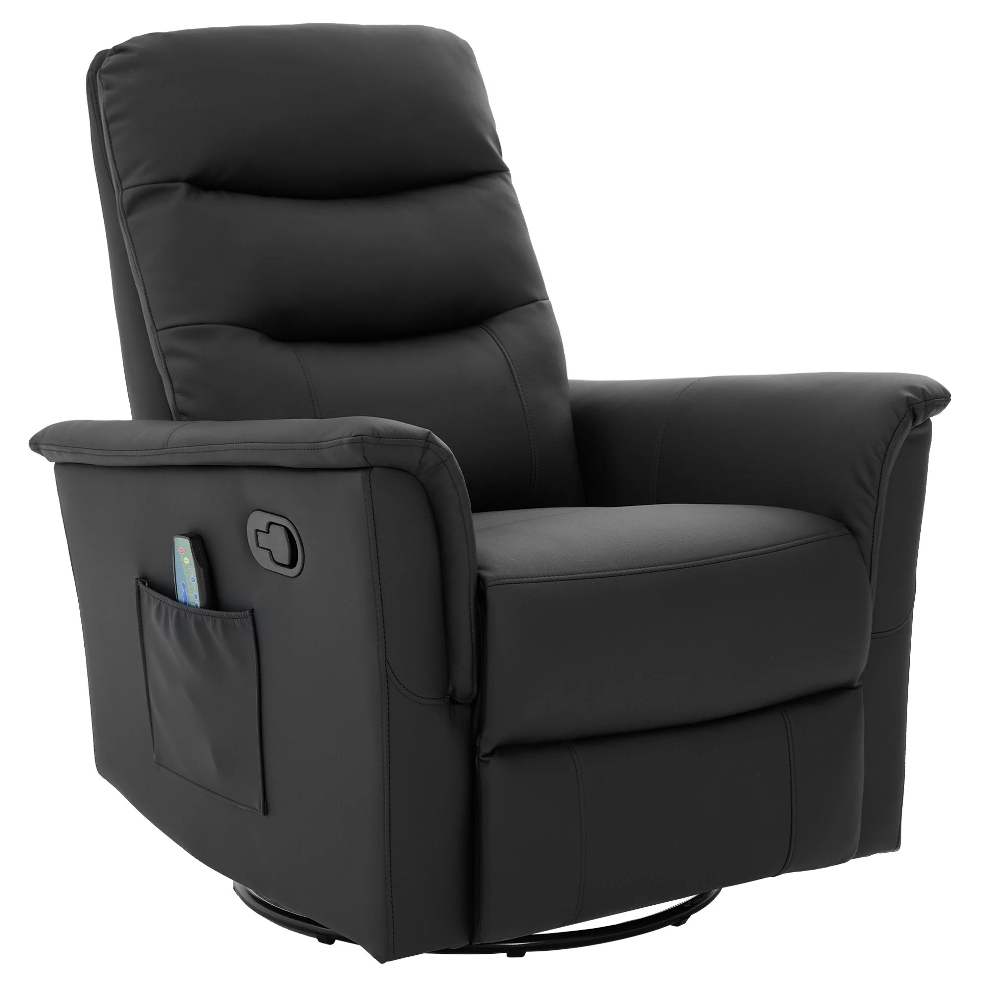 Manual Recliner Chair With 8 Point Massage And Swivel Function - Image 7