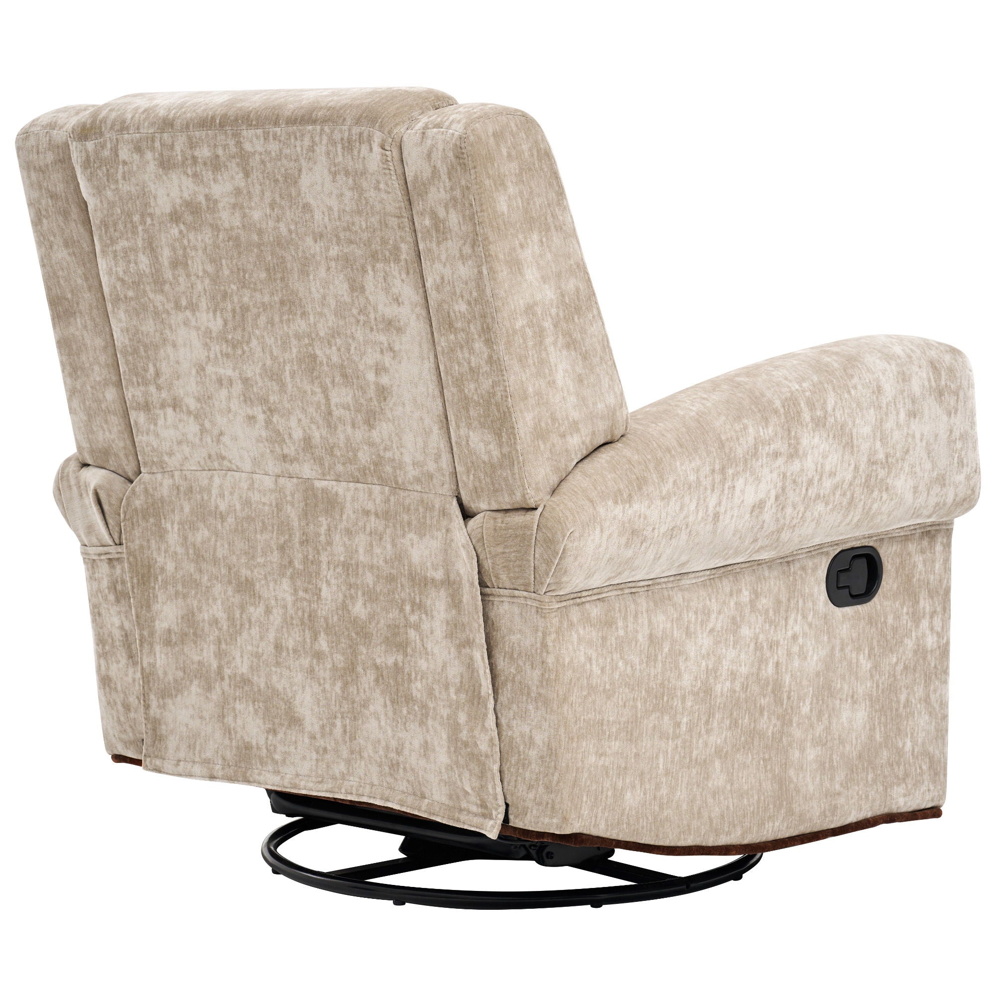 Manual Recliner Chair With Swivel Rocker Function, Dual Recline Angles - Image 6