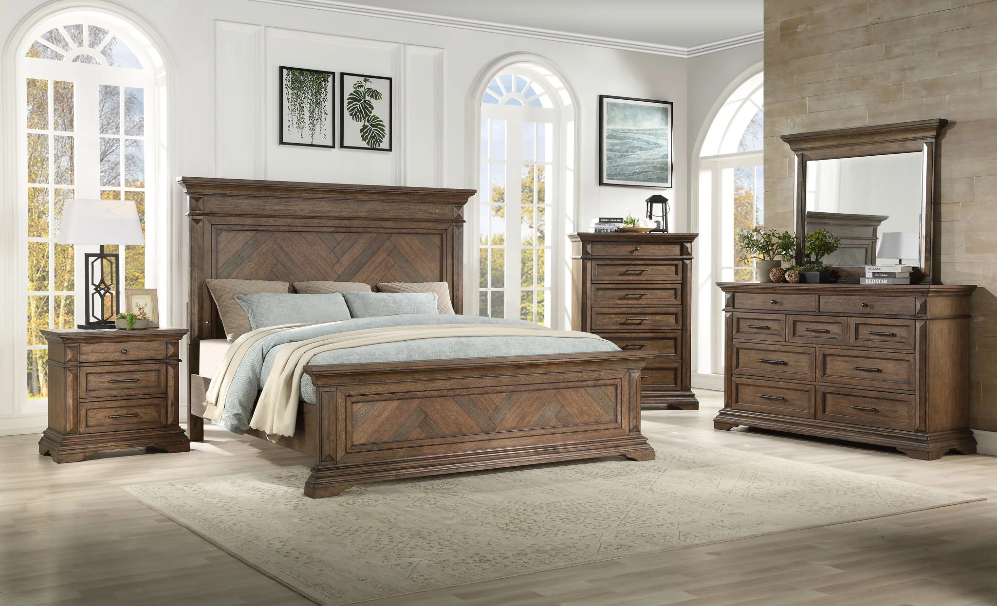 Mar Vista - Swivel Lingerie Chest With Mirror - Walnut - Image 5