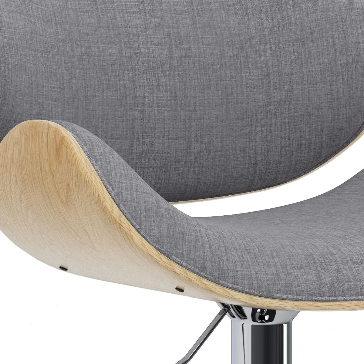 Marana - Handcrafted Bentwood Adjustable Swivel Bar Stool - Image 11