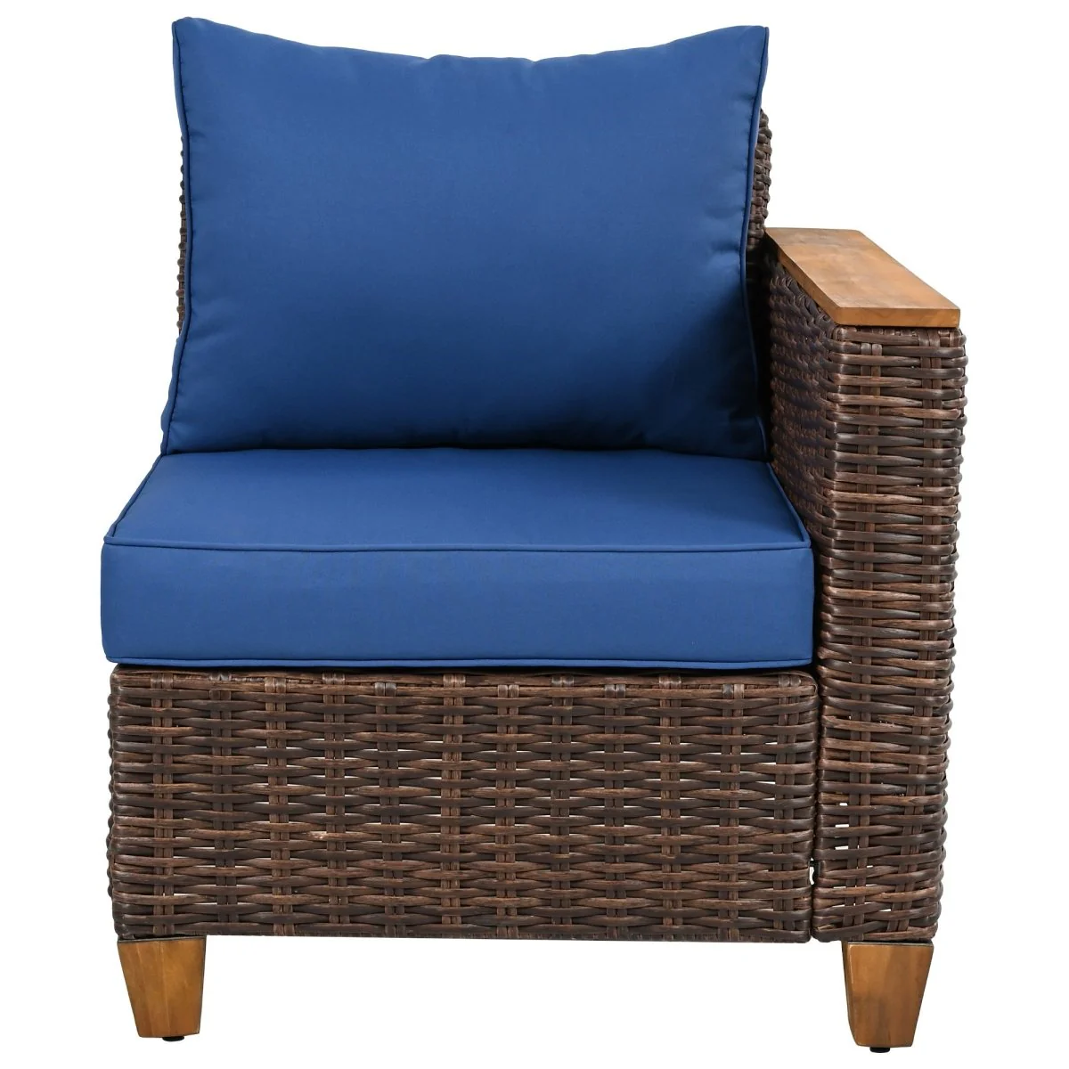 Marbelle 8-Piece Wicker Patio Set with Swivel Rockers and Storage Table - Image 6