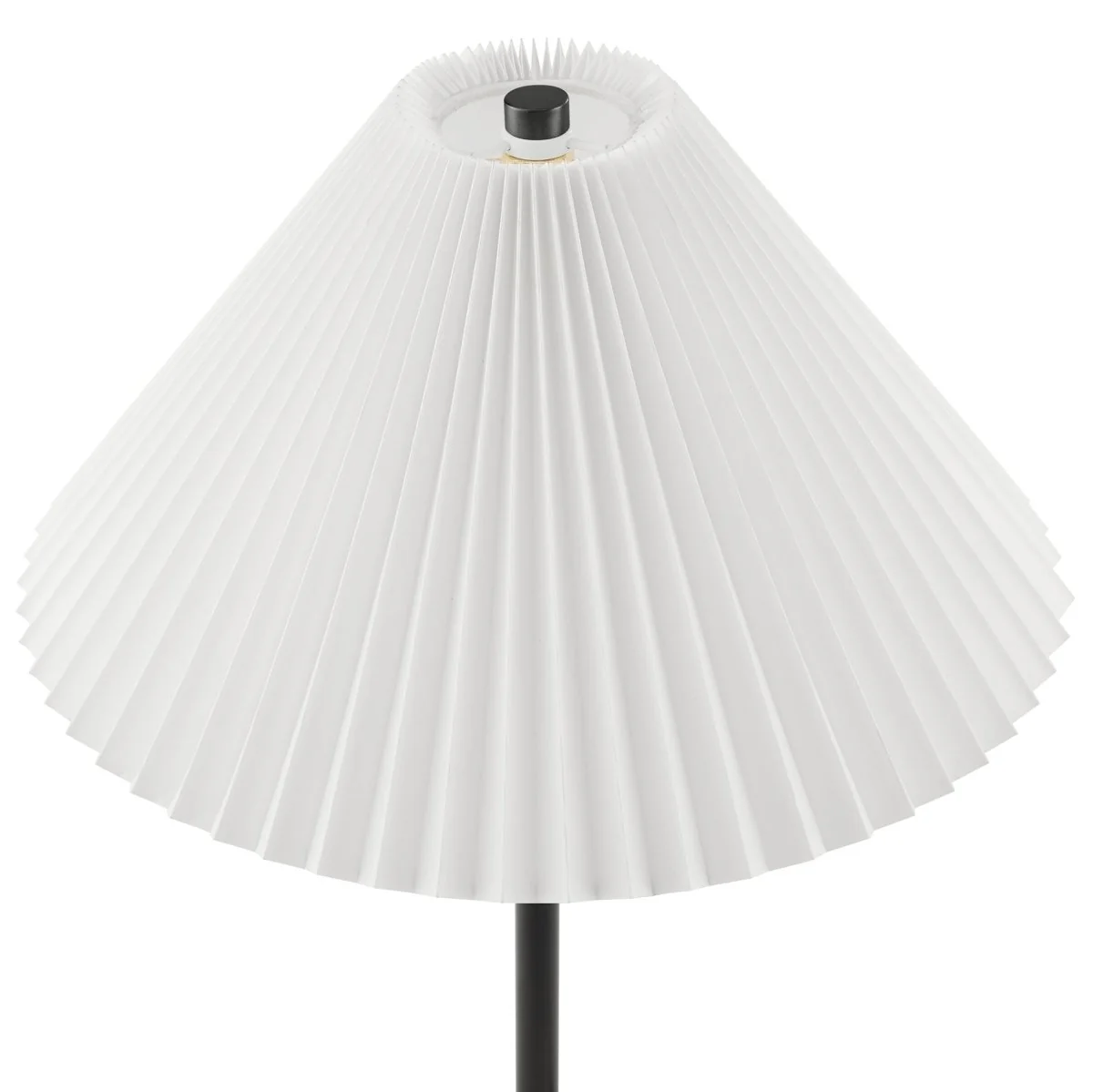 Marble Dome Floor Lamp with Pleated Fabric Shade, Sleek Contemporary Accent Lighting - Image 20